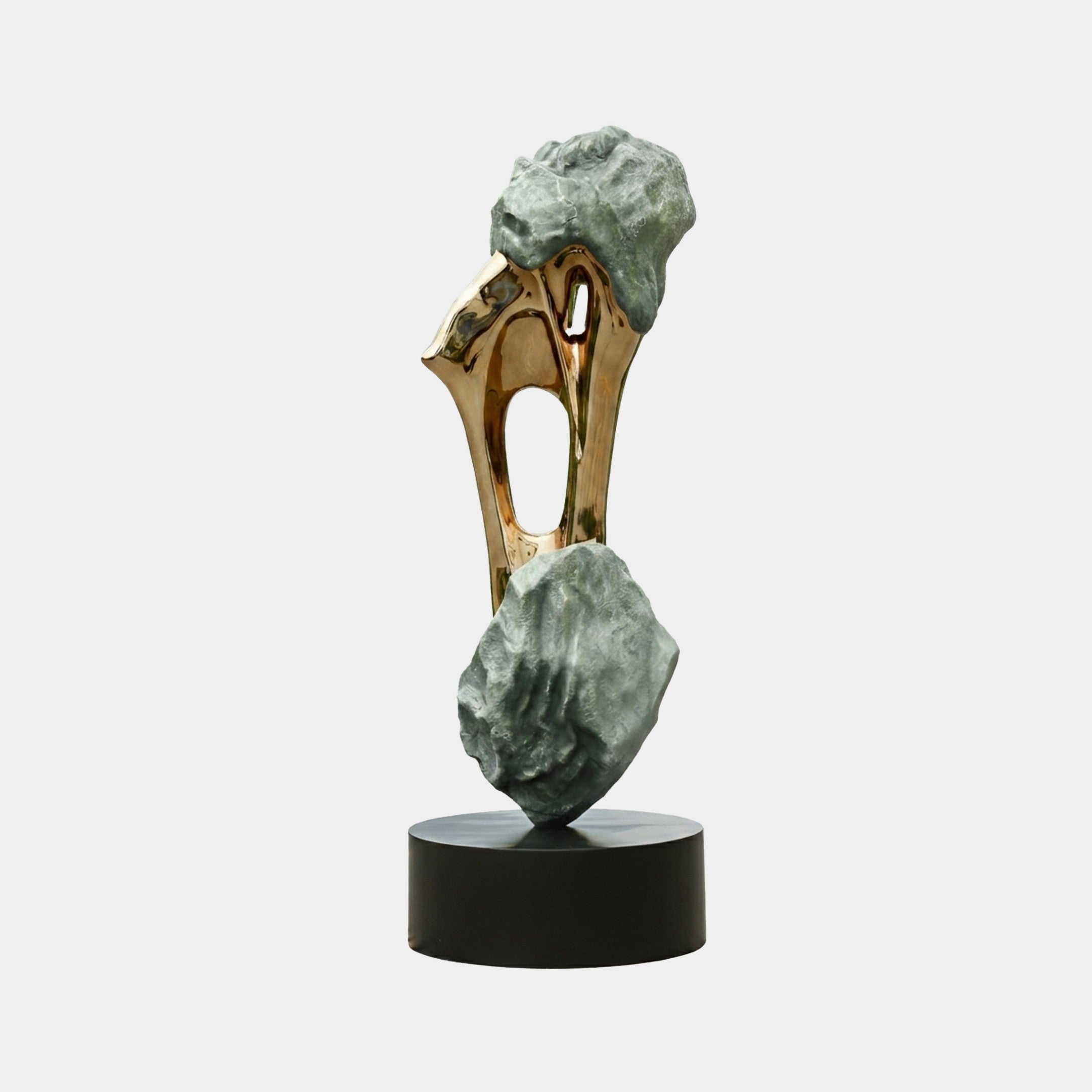 Hartford Gold & Silver Abstract Sculpture - 220cm