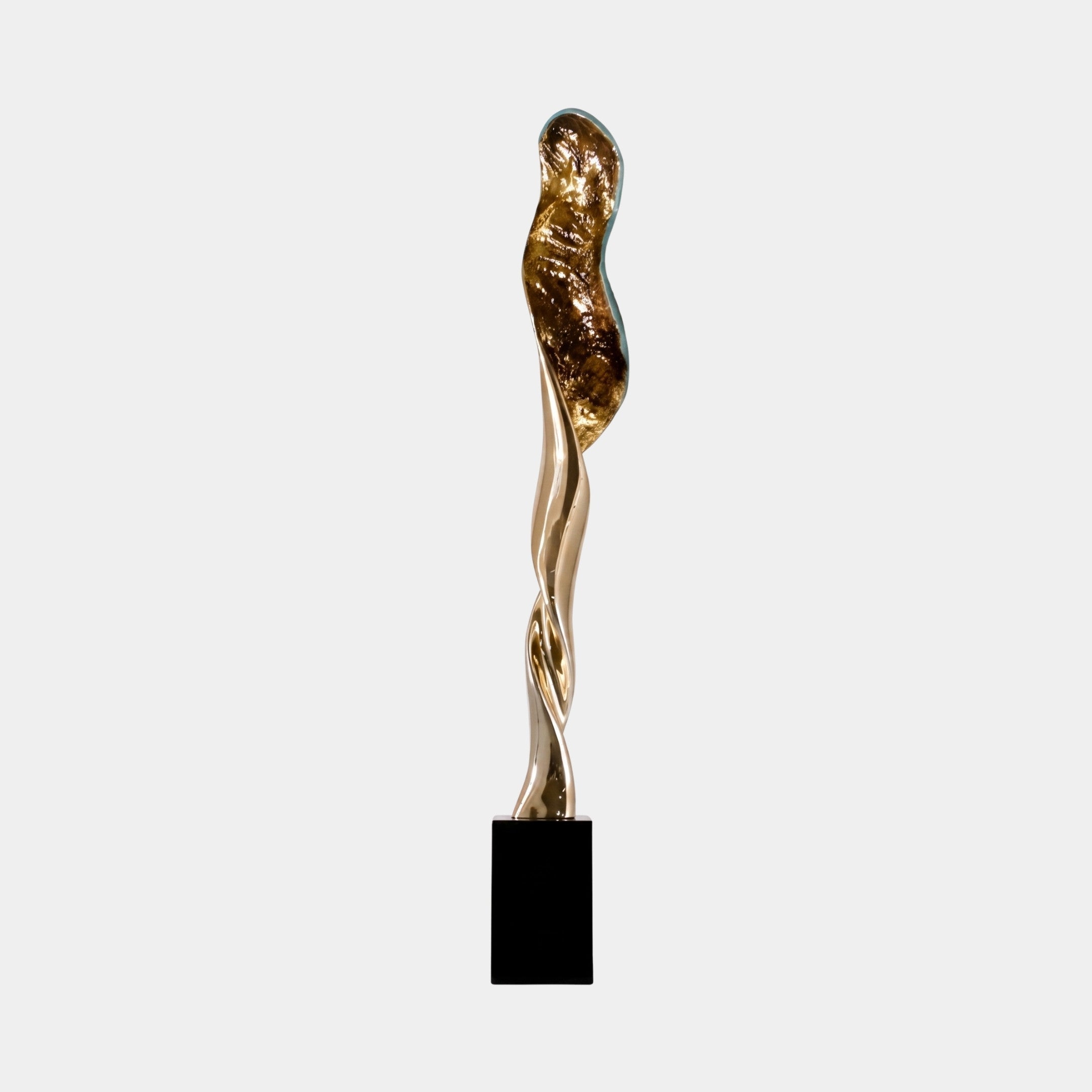 Hartgrove Gold & Black Abstract Sculpture - 150cm