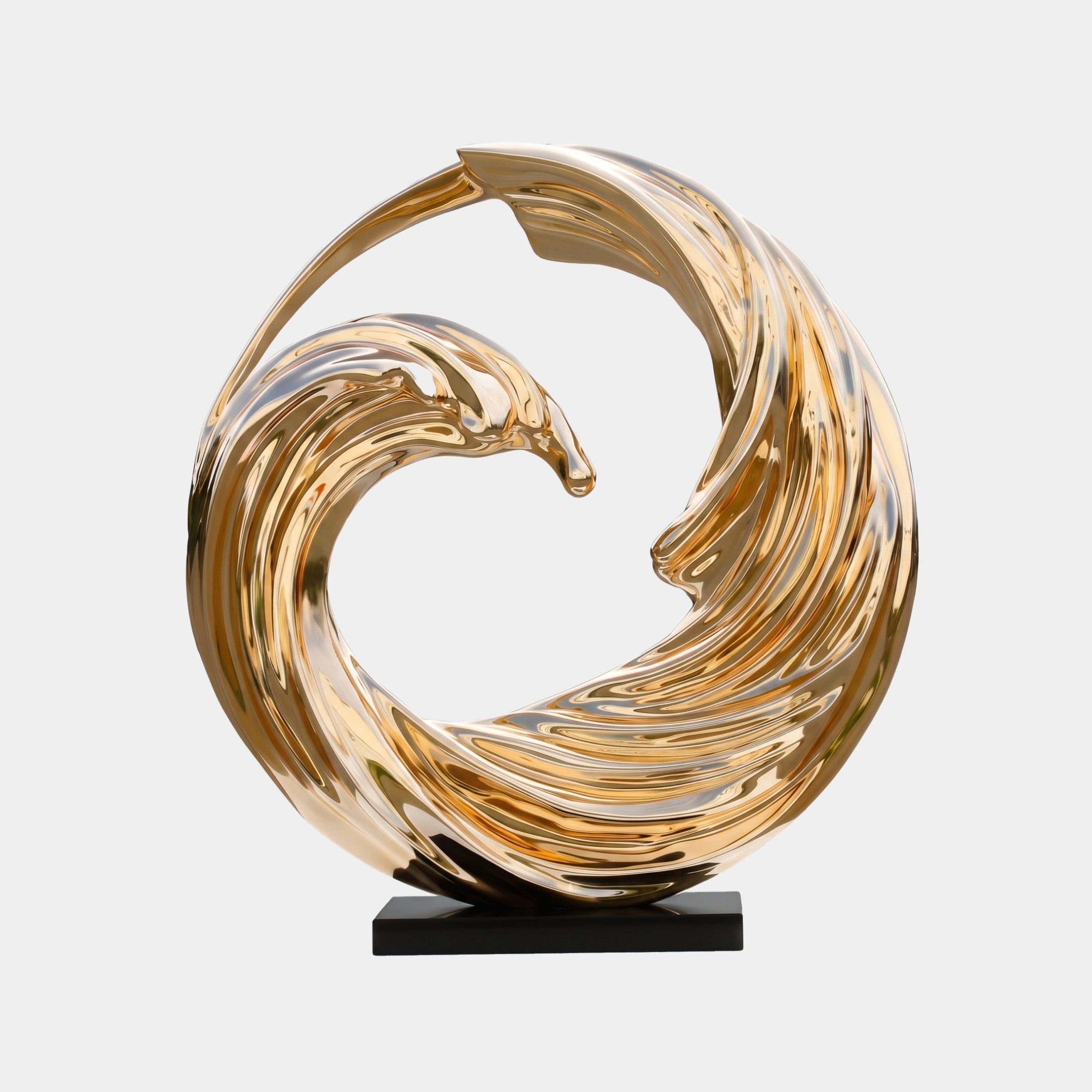 Hartleigh Gold Abstract Sculpture - 115cm