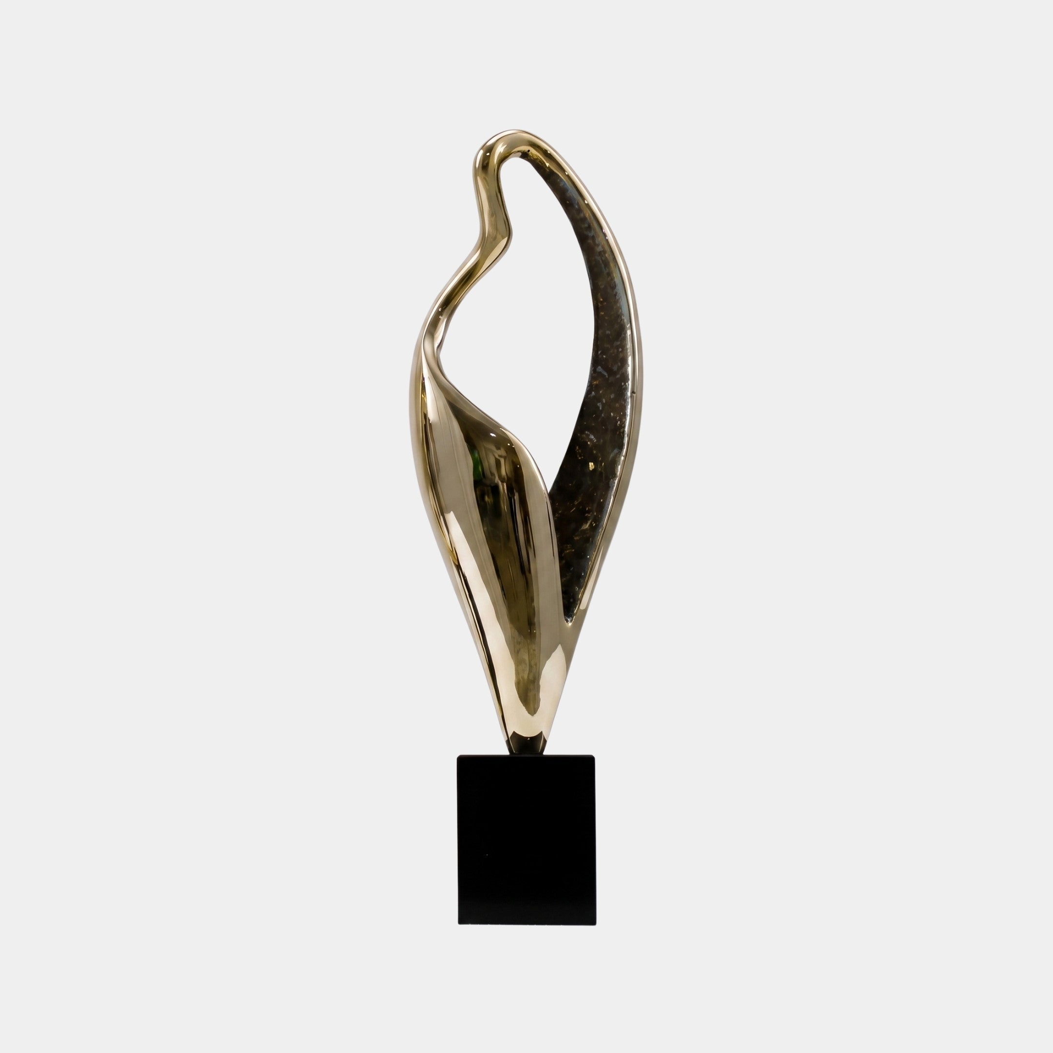 Hartcliffe Gold & Black Abstract Sculpture - 60cm