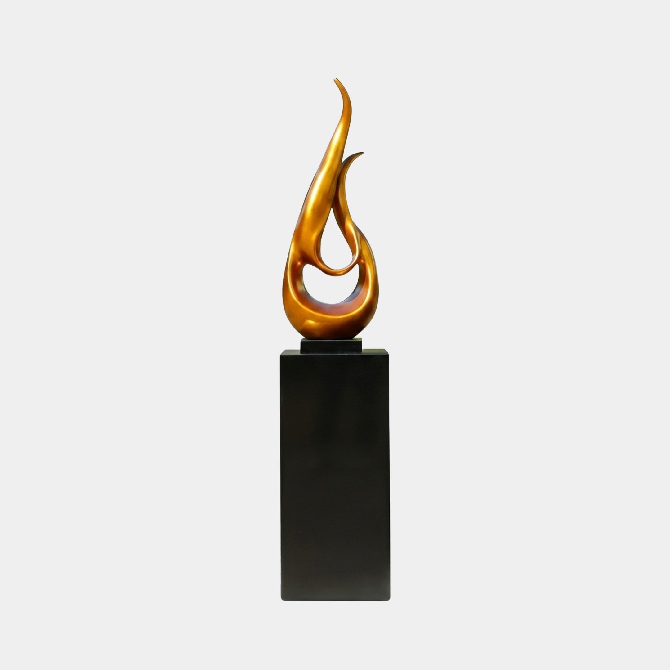 Hartfold Gold & Black Abstract Sculpture - 170cm