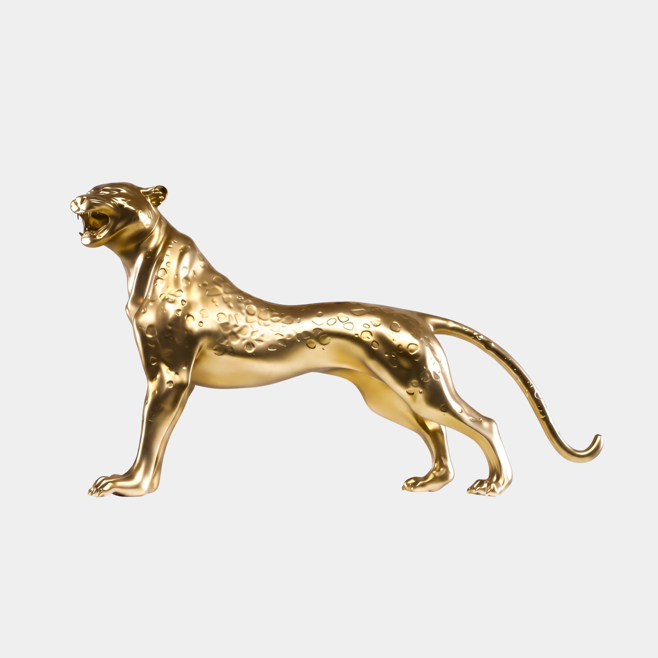 Hazeley Gold Panther Sculpture - 120cm