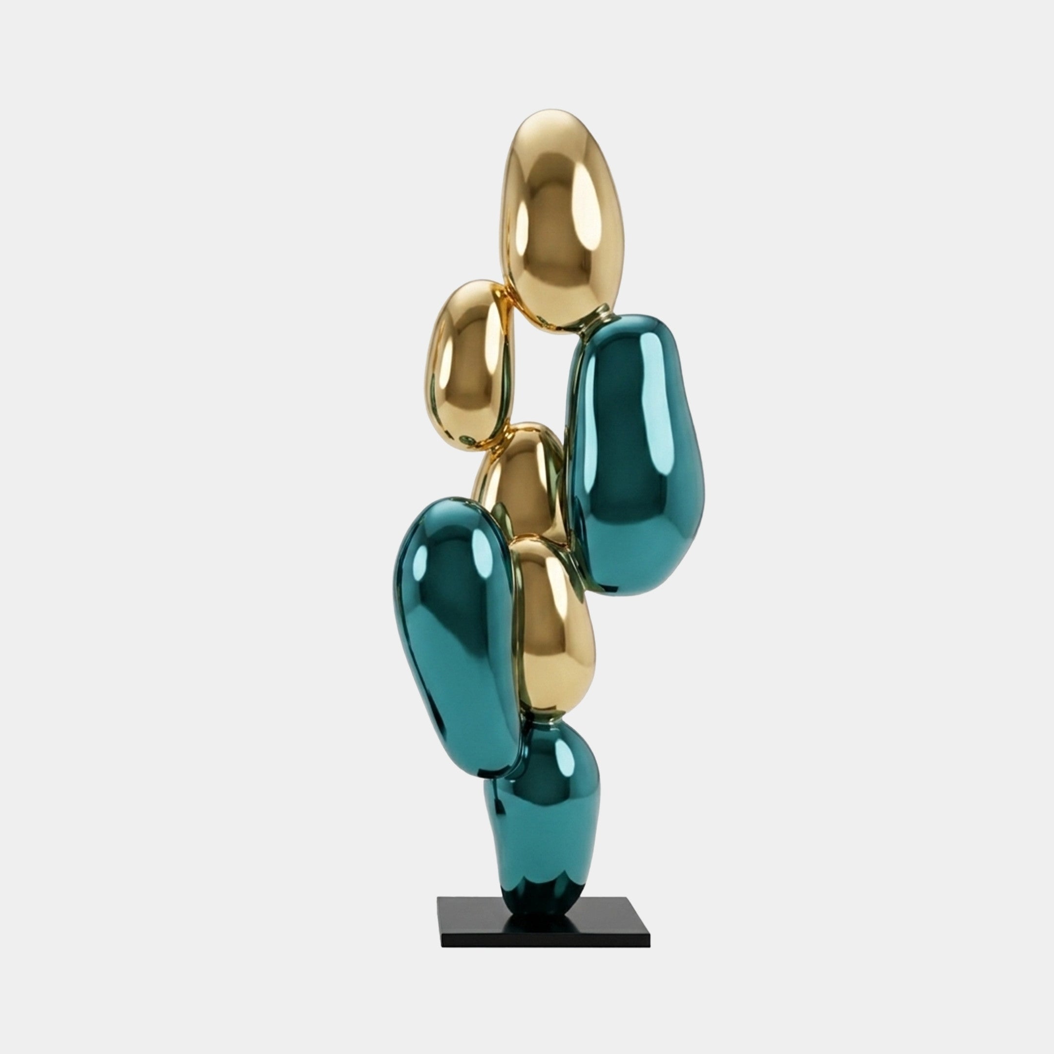 Hazewood Gold & Blue Abstract Sculpture - 180cm