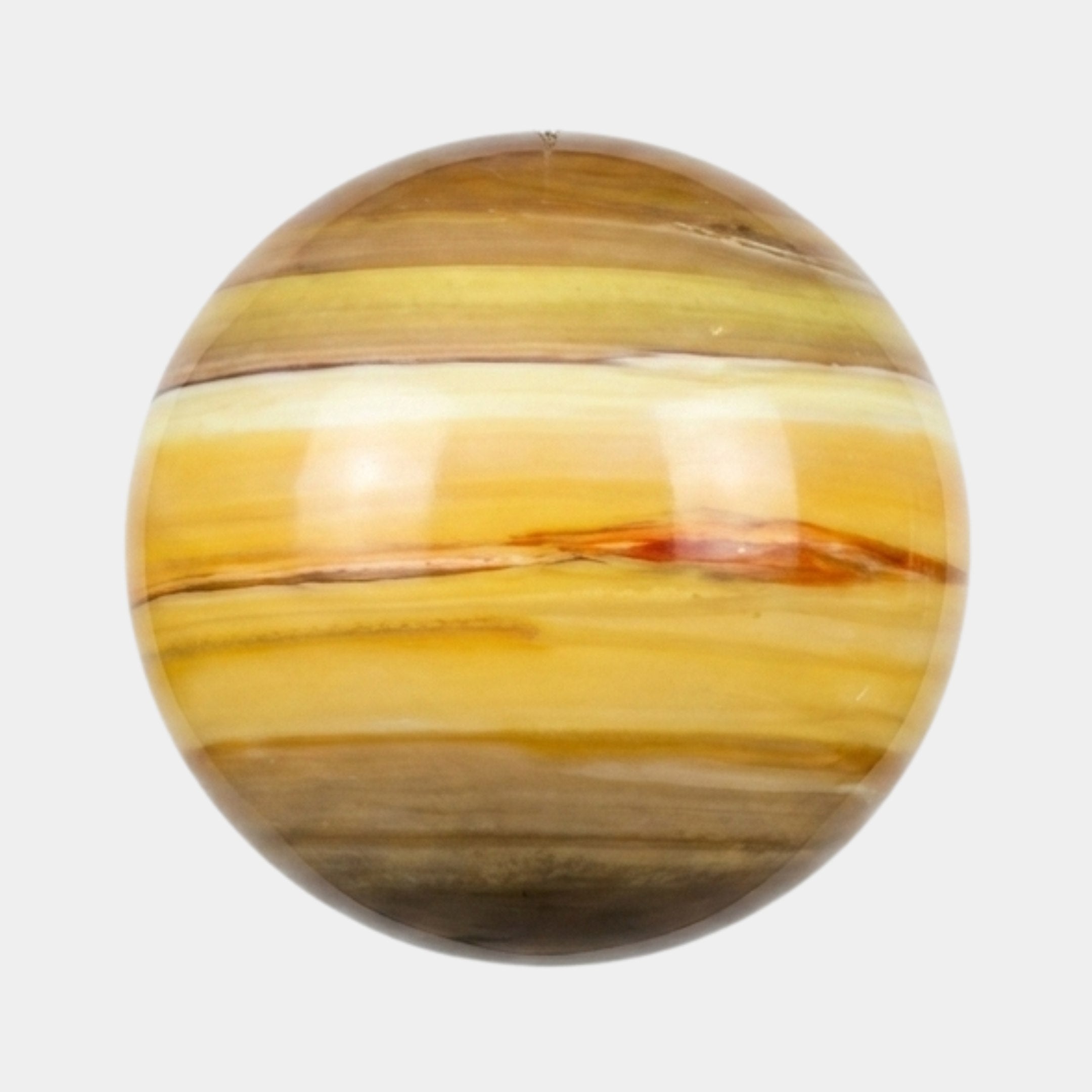 Cosmos Gold & Brown Sphere Sculpture - 25cm