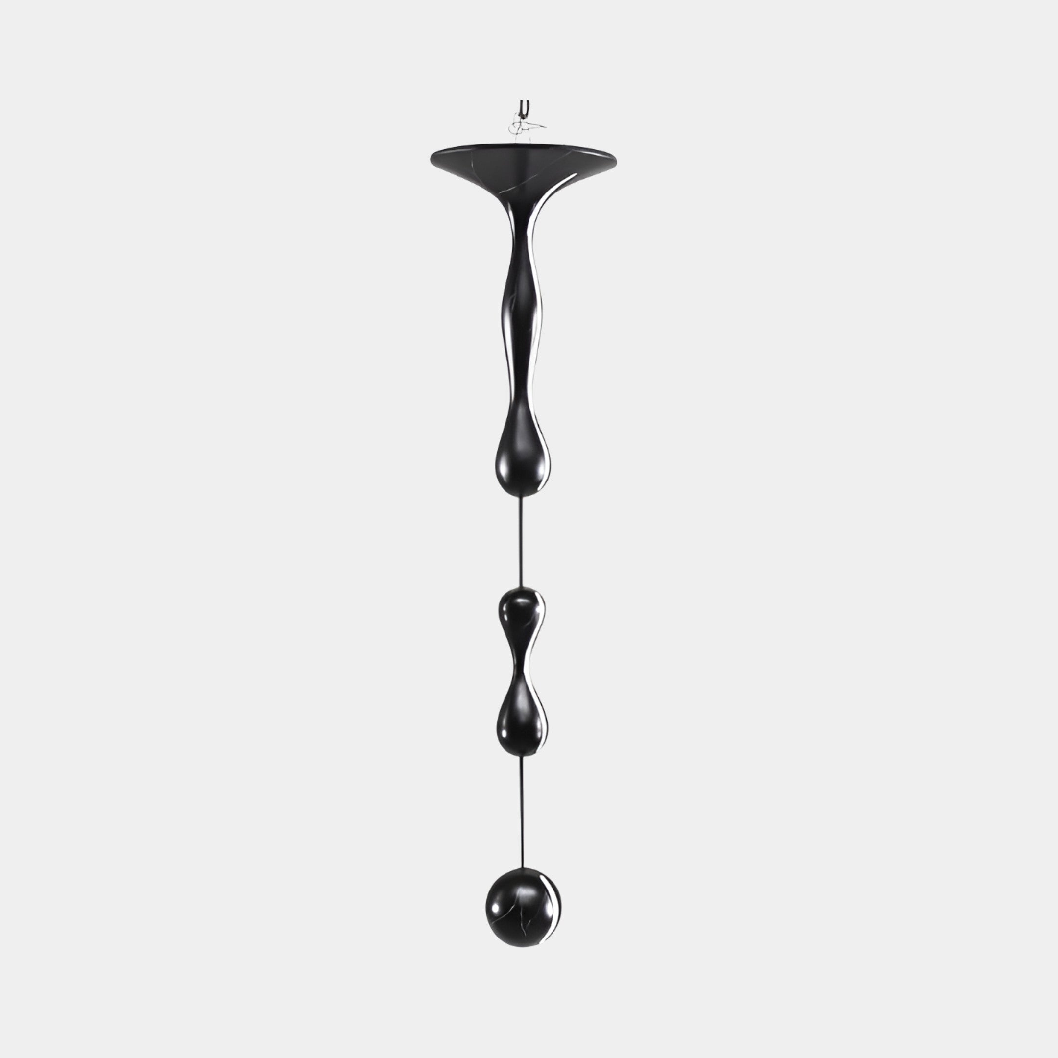 Ridworth Black Abstract Sculpture - 150cm