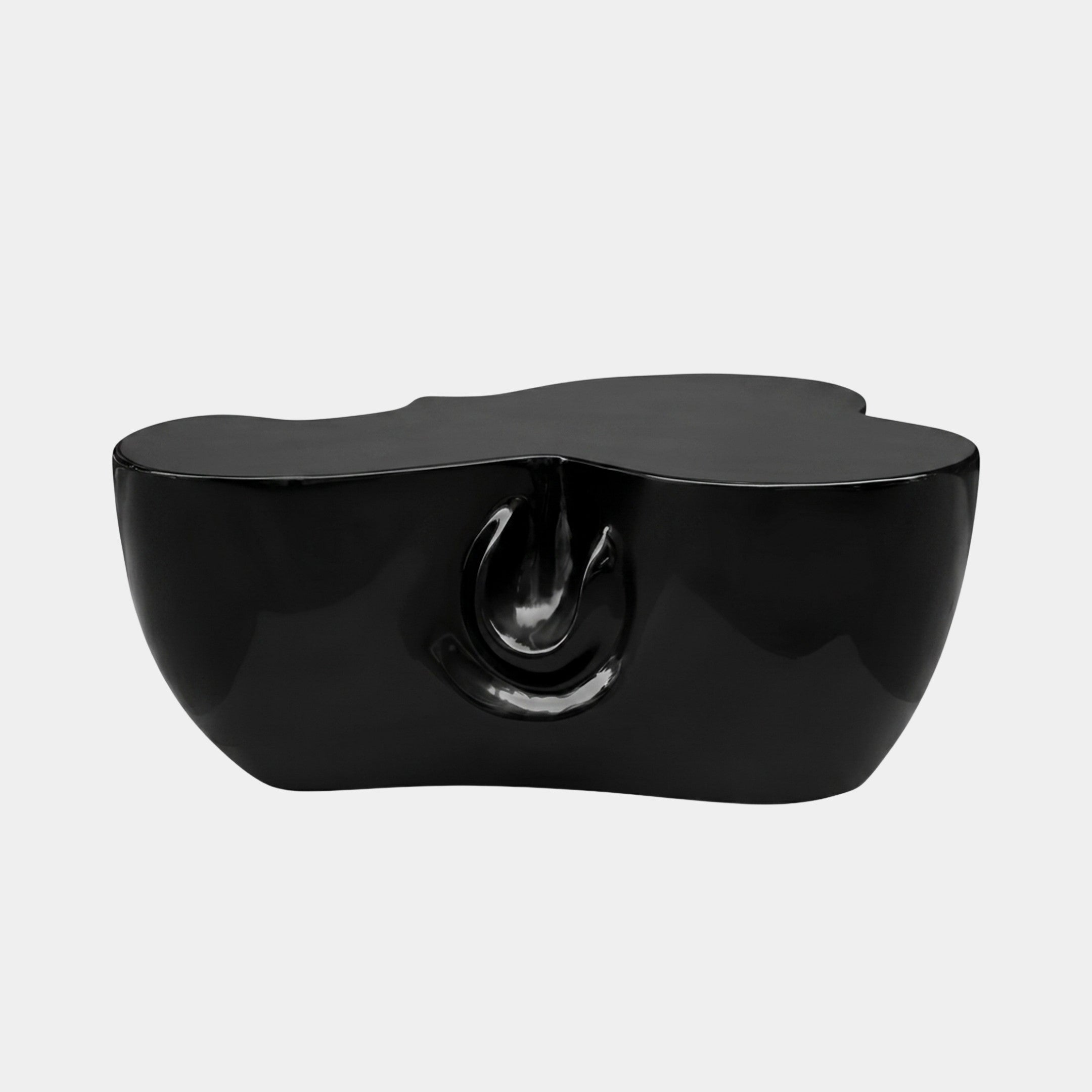 Langness Black Round Coffee Table - 100cm