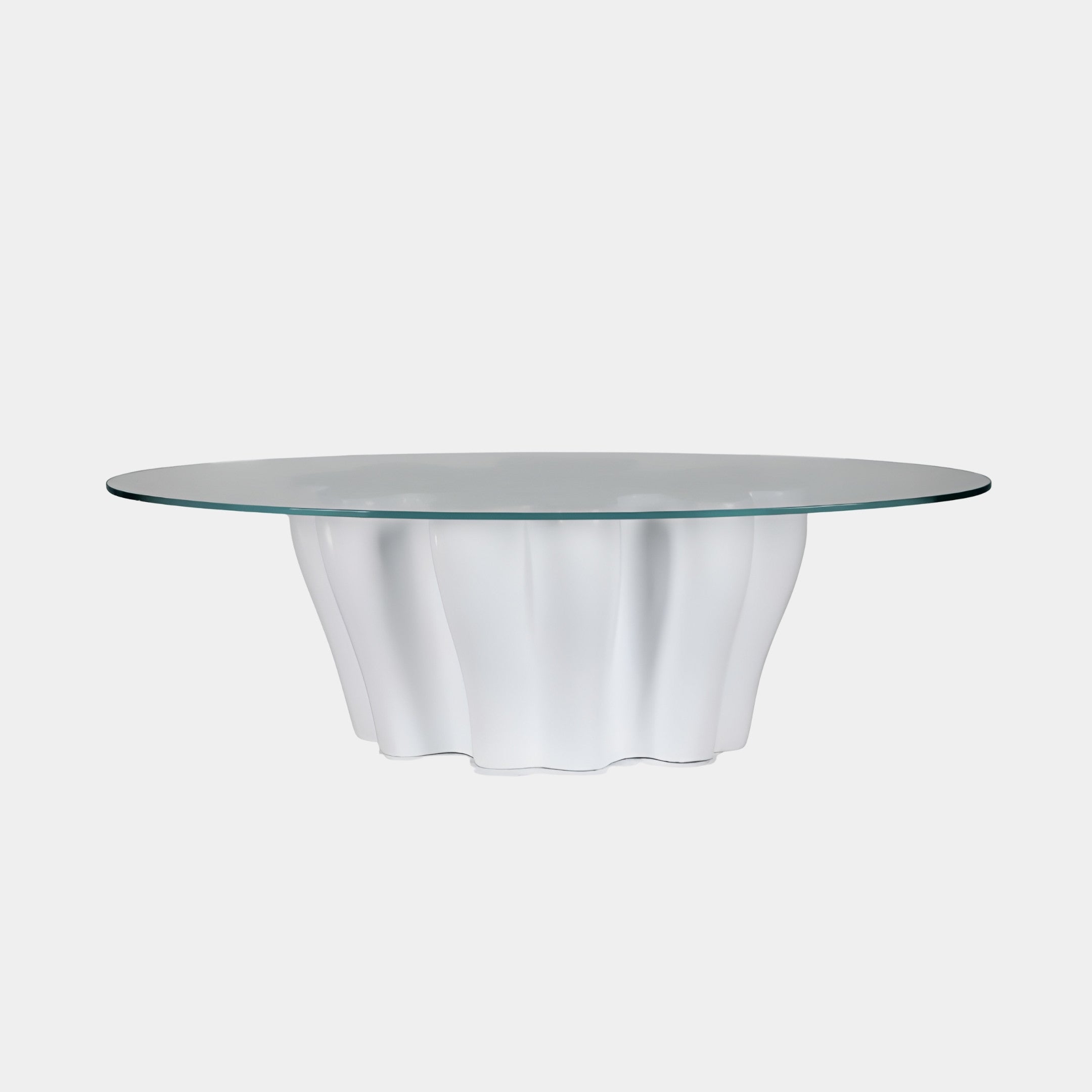 Melborough White Round Coffee Table - 100cm
