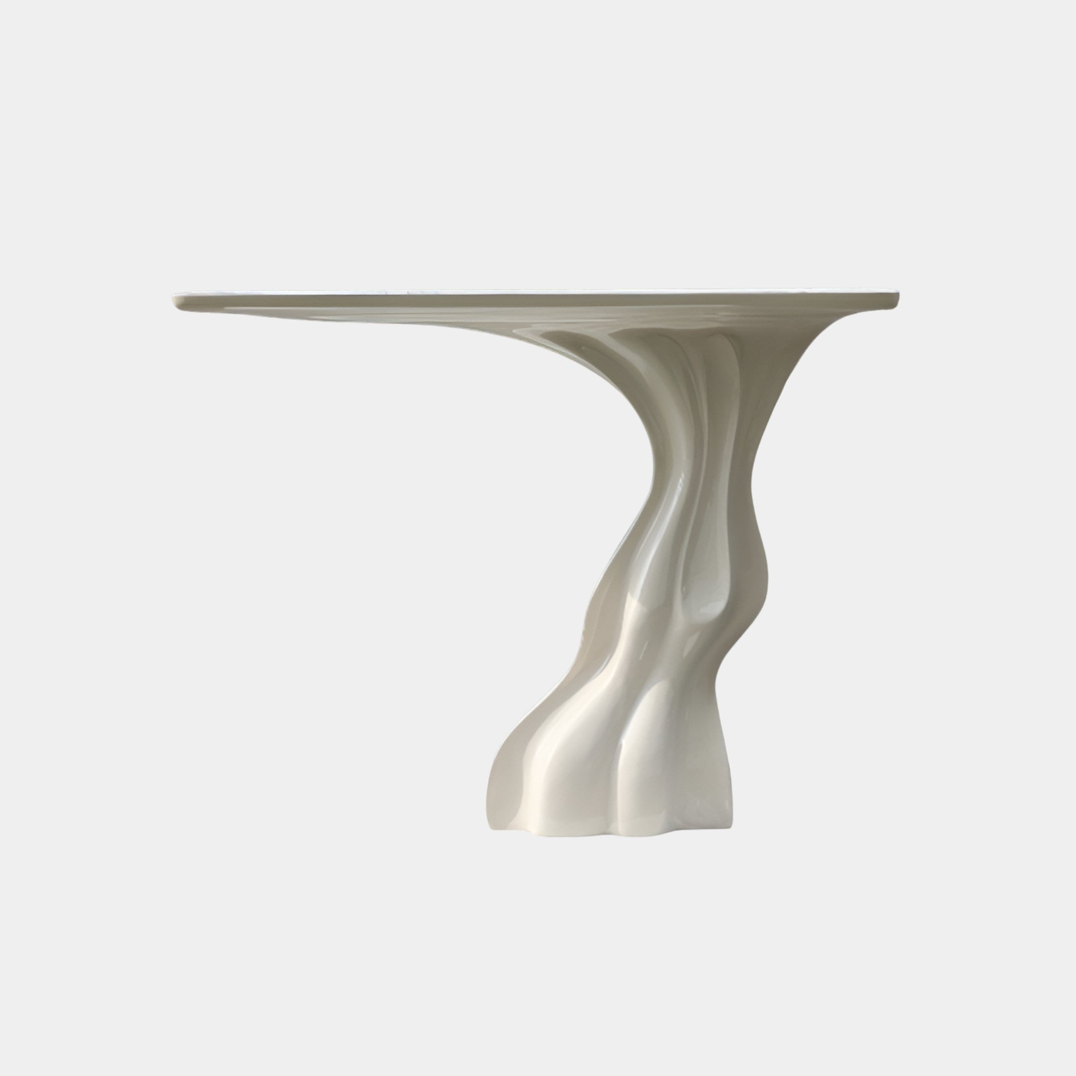 Oakbrook Cream Pedestal Side Table - 120cm