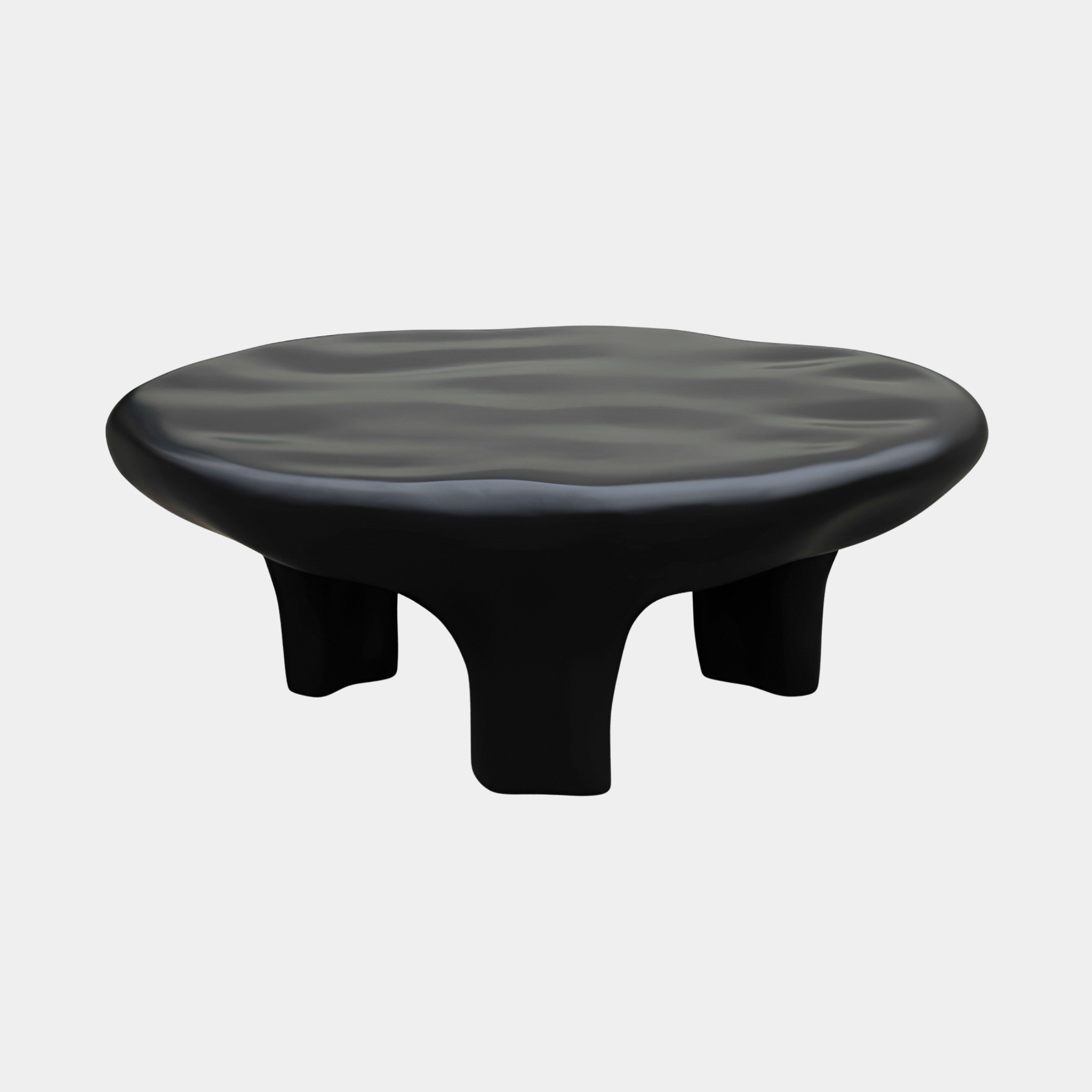 Oakside Black Organic Coffee Table - 100cm