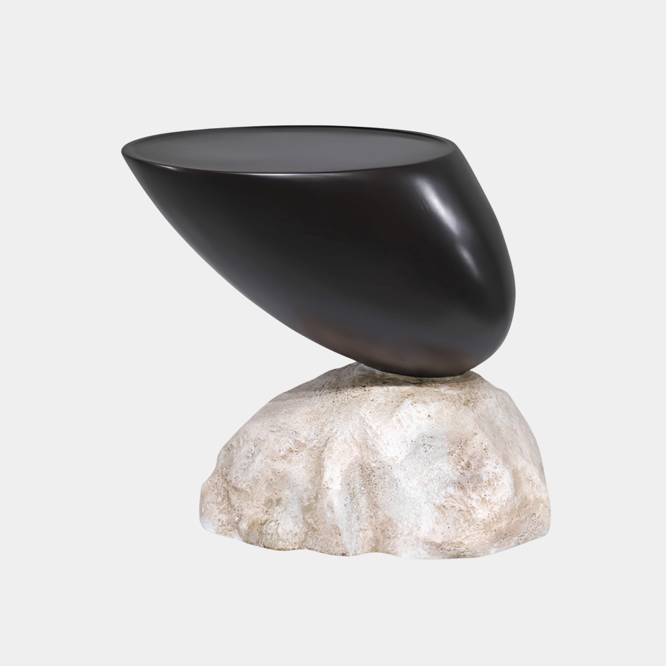 Pengrove Black & White Pebble Sculpture - 55cm