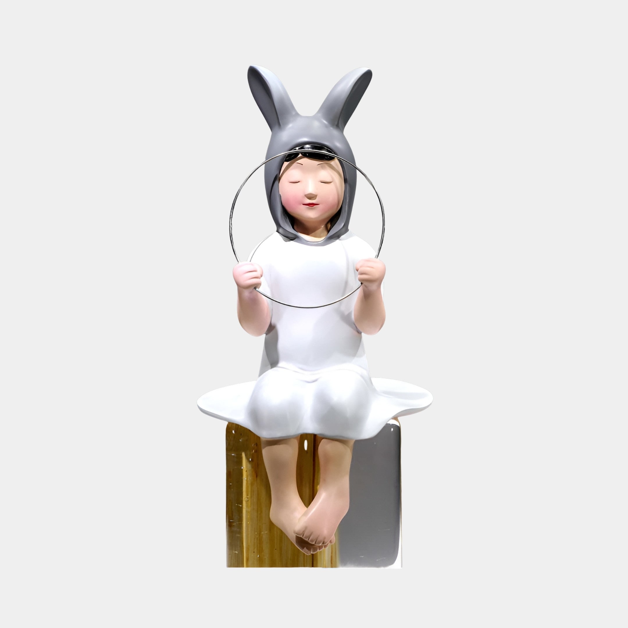Ashton White Child Sculpture - 77cm