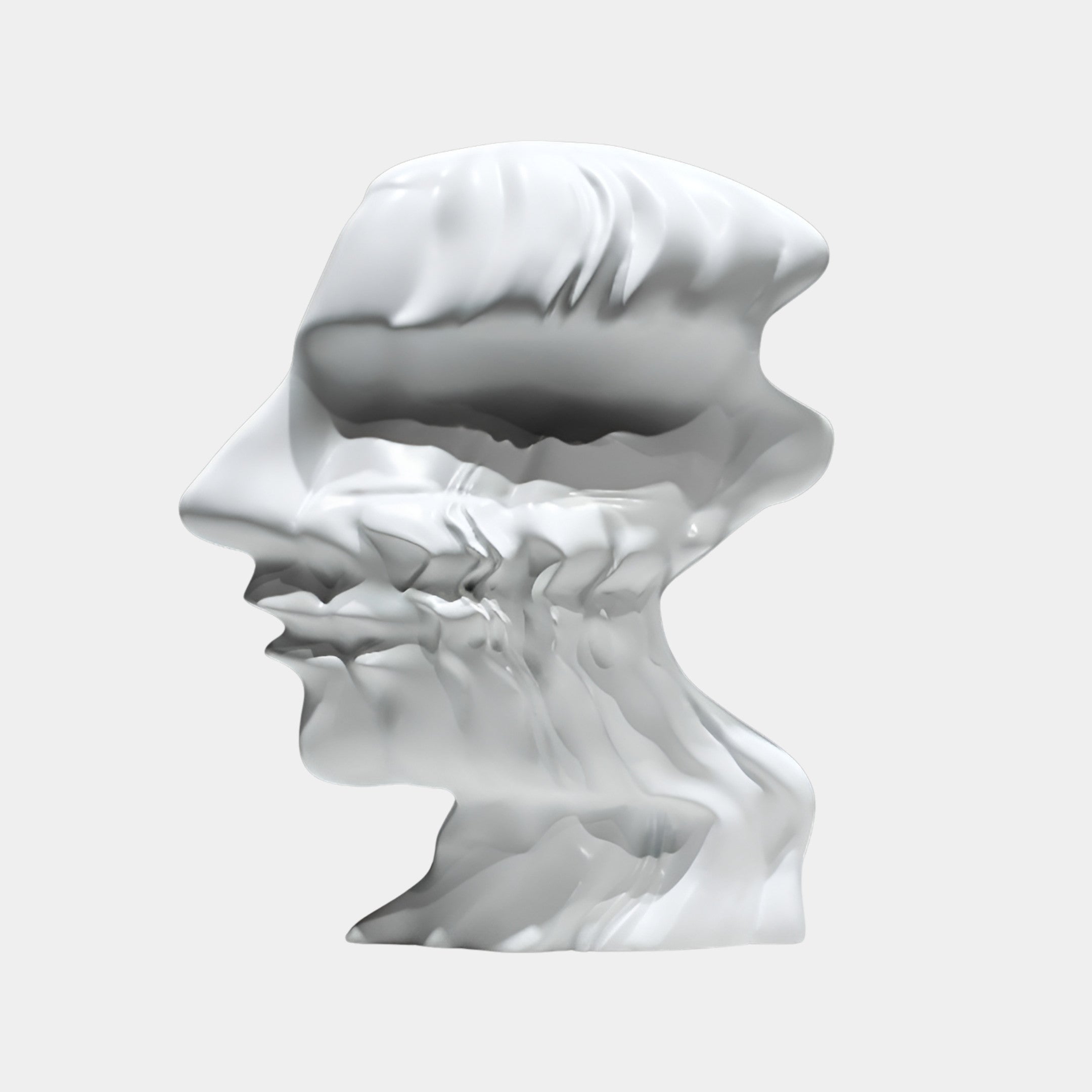 Ashfield White Bust Sculpture - 43cm