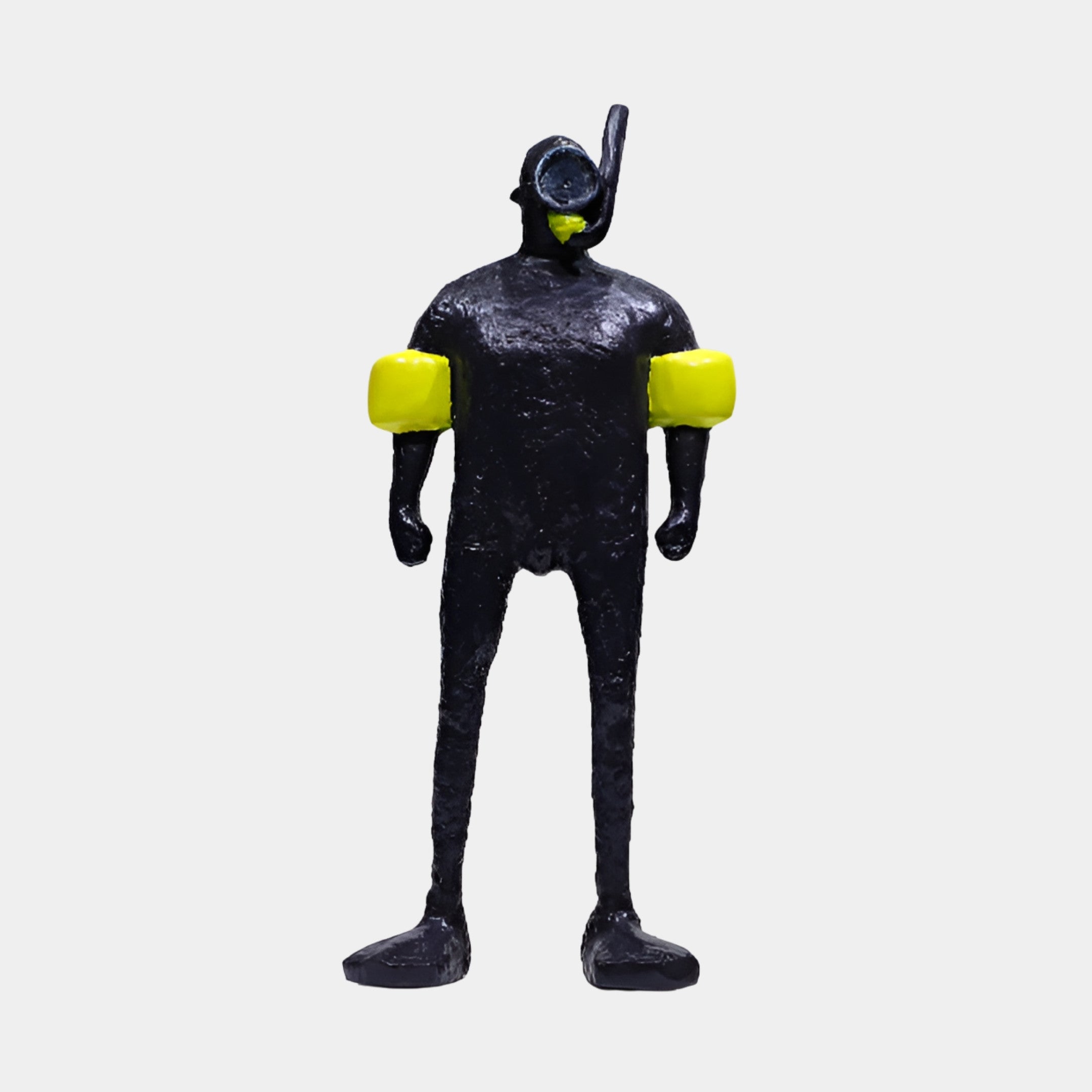 Ashholme Black & Yellow Figure Sculpture - 46cm