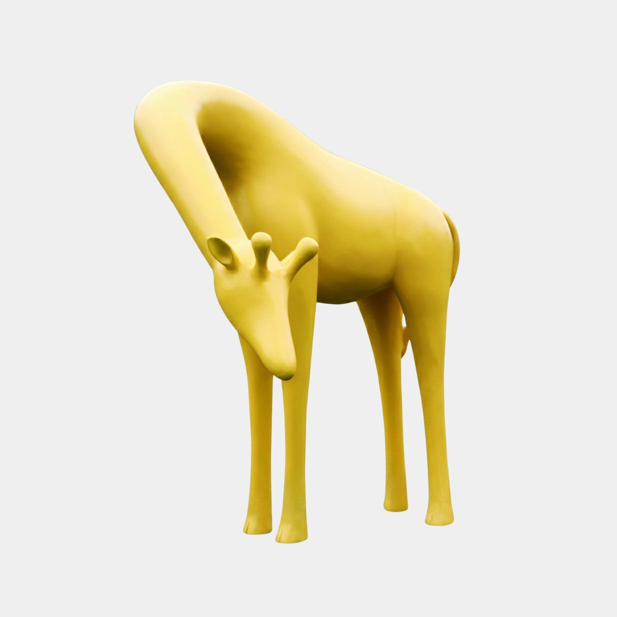 Brookby Gold & Yellow Giraffe Sculpture - 190cm