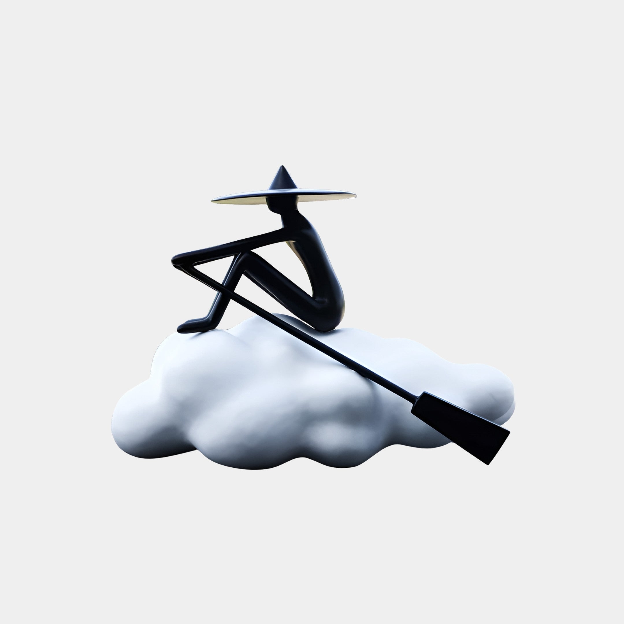 Brookbourne Black & White Figure Sculpture - 180cm