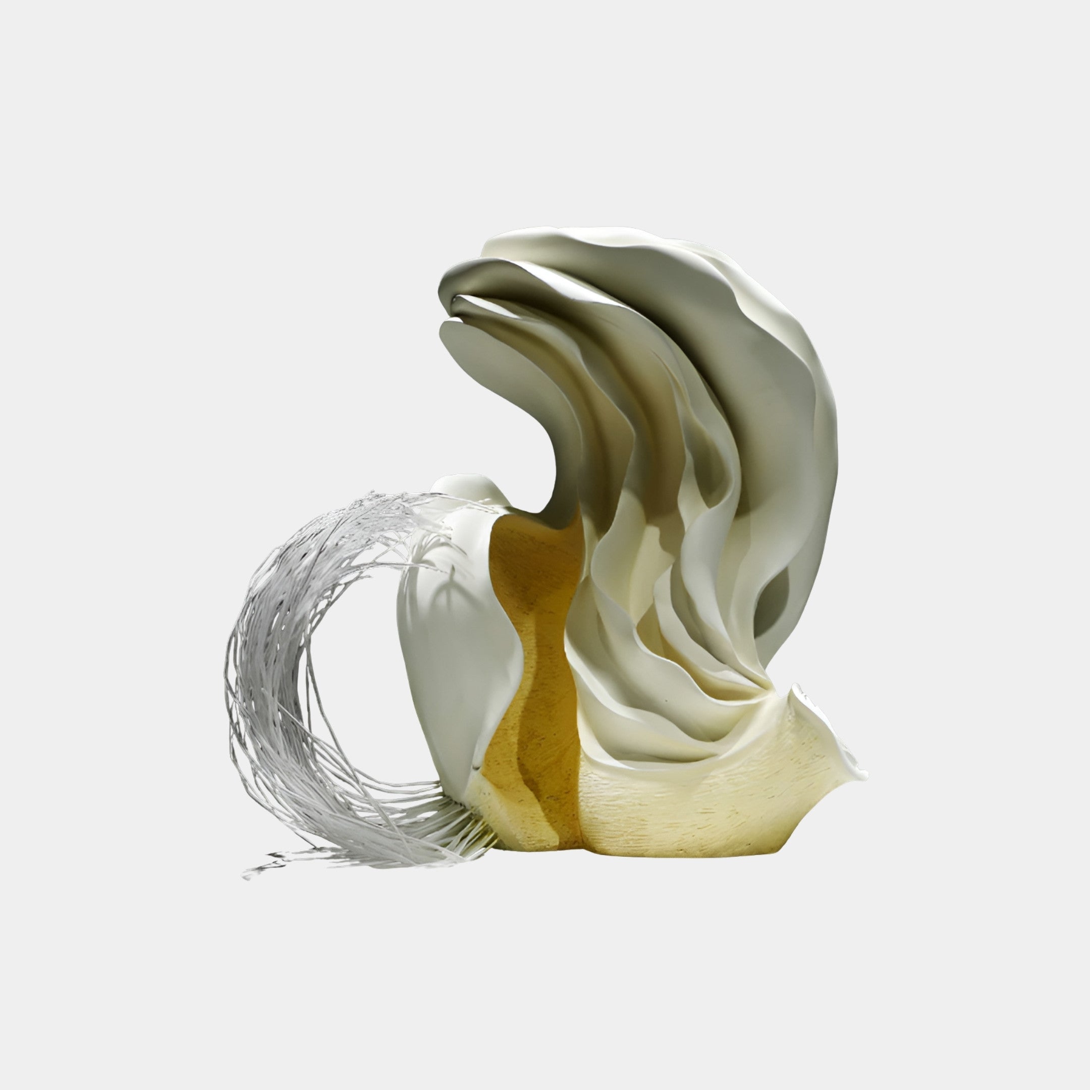 Caldby Silver Splash Sculpture - 90cm