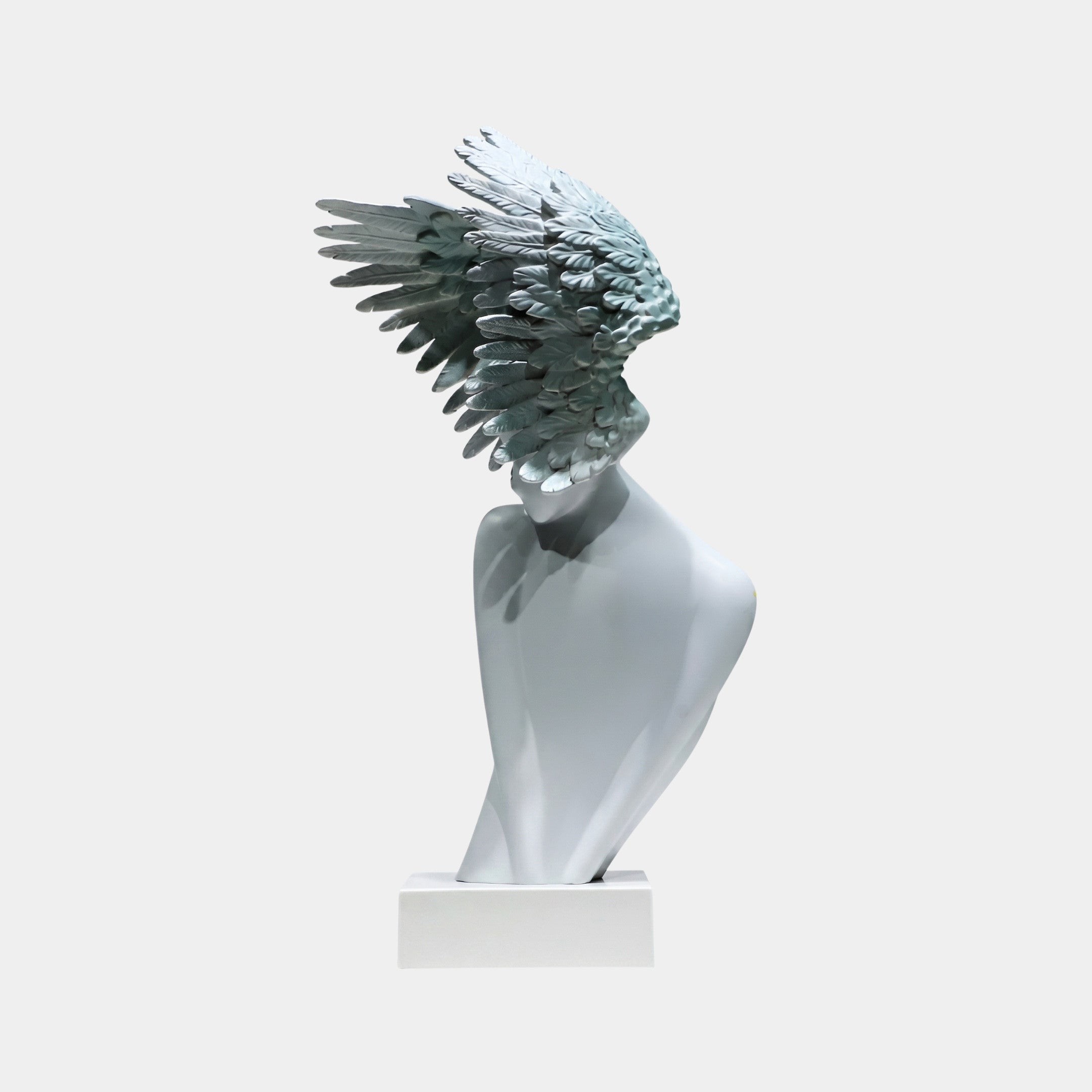 Caldhurst Silver & White Bust Sculpture - 68cm