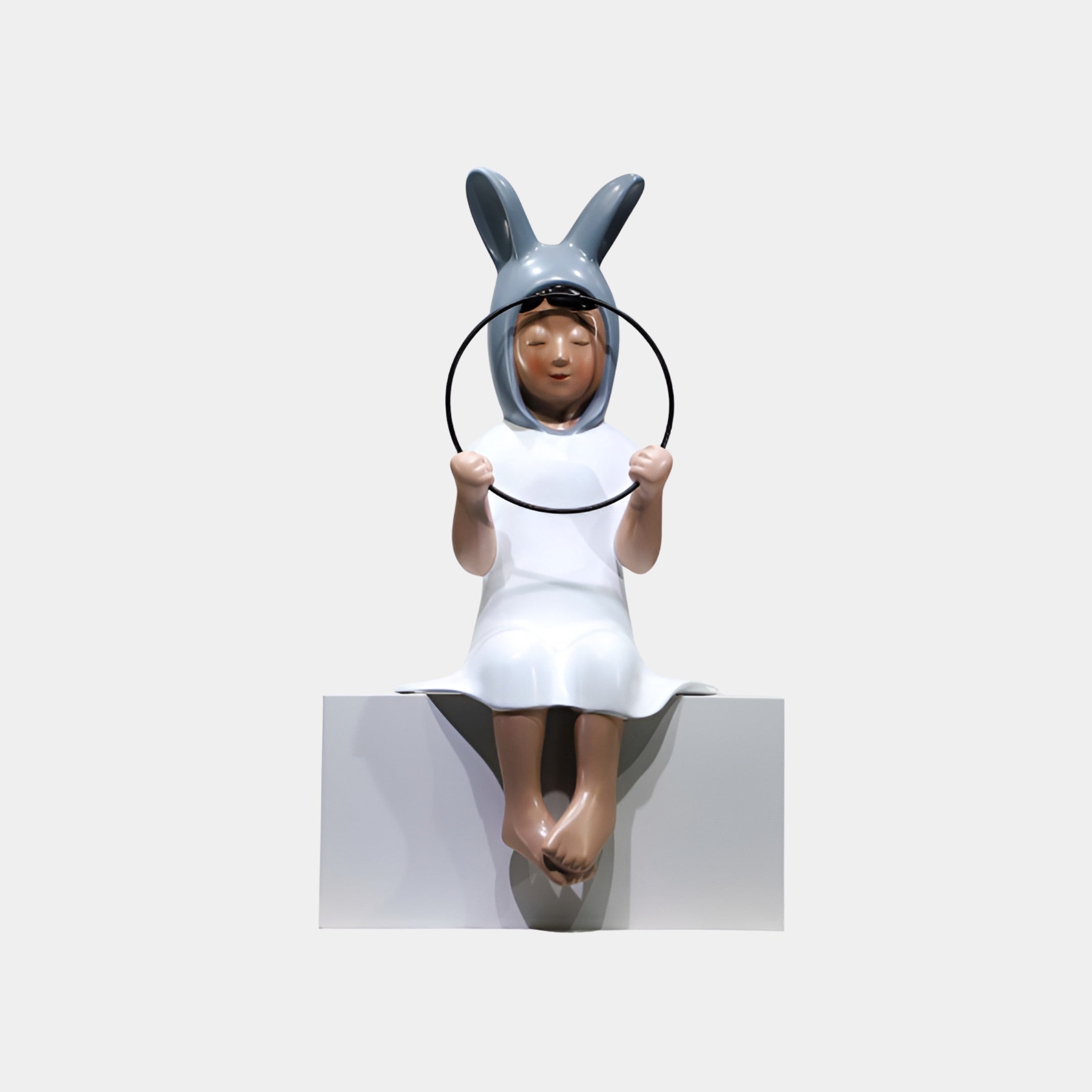 Dundale White Child Sculpture - 145cm