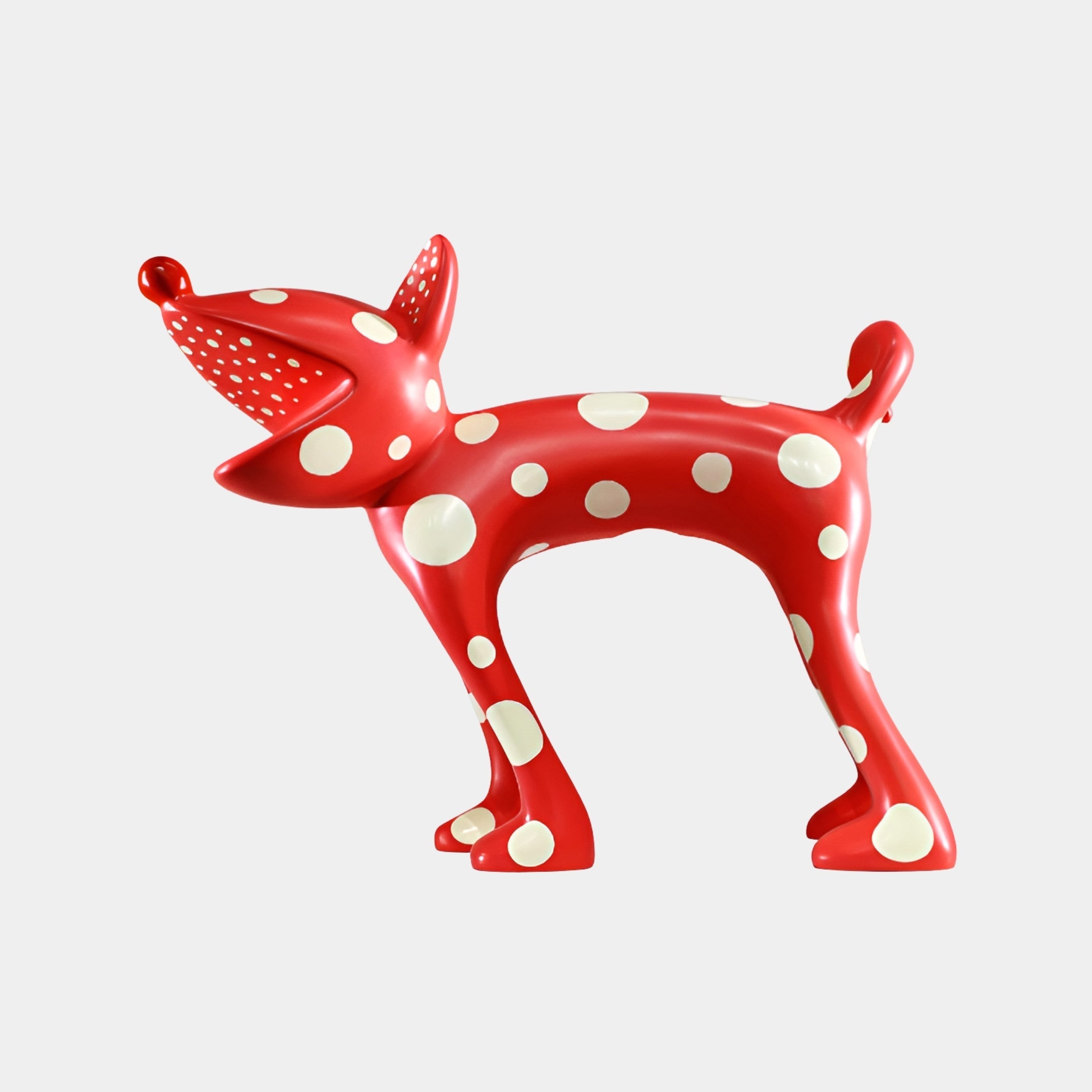Eldthorpe Red & White Deer Sculpture - 62cm