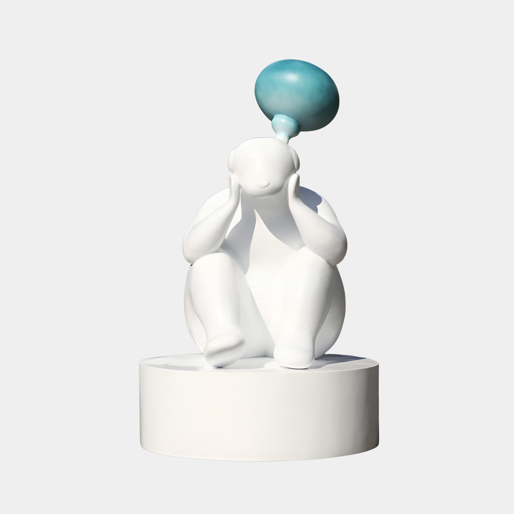 Hartworth White & Blue Woman Sculpture - 240cm