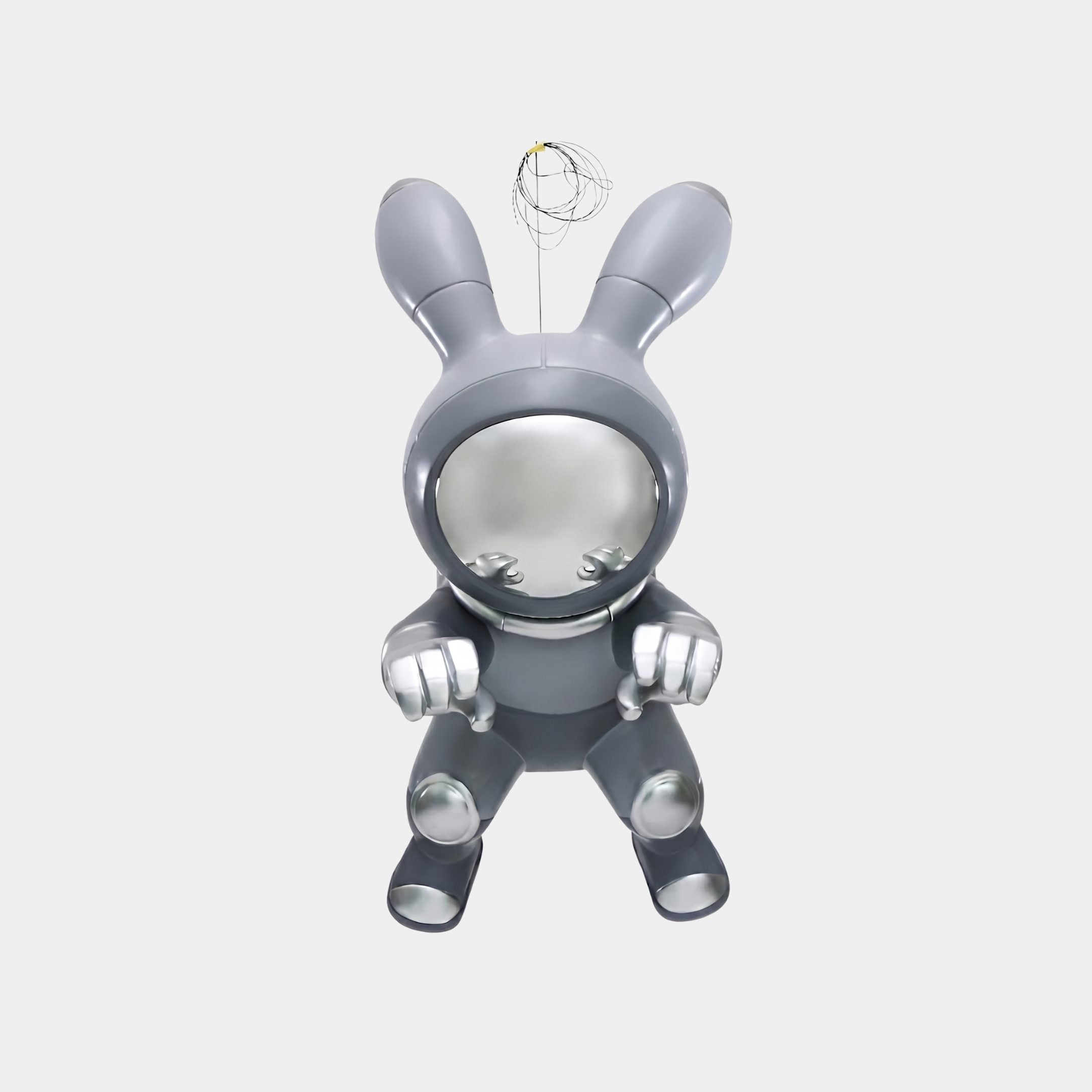 Hazeford Silver Rabbit Sculpture - 154cm