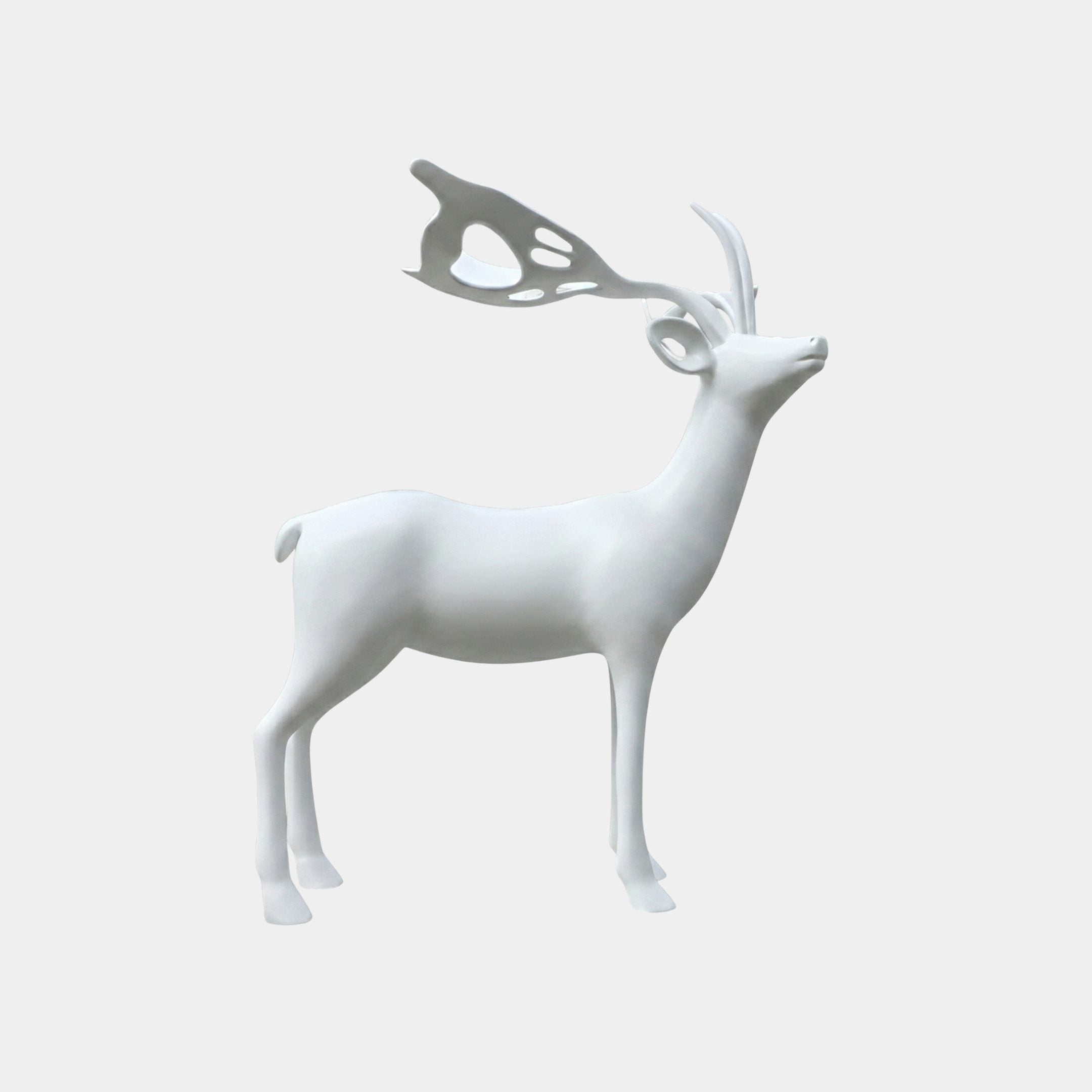 Hazestead White Deer Sculpture - 240cm
