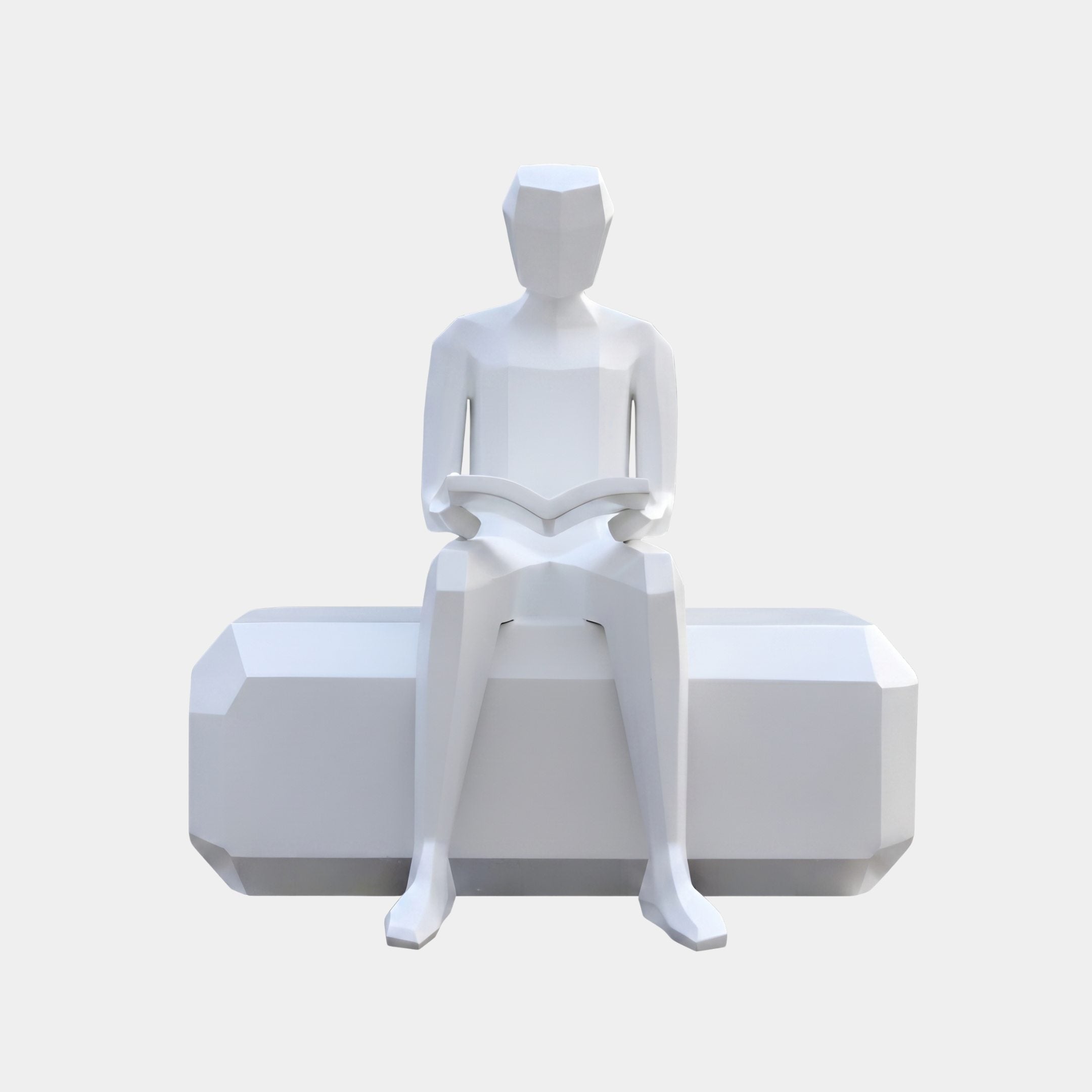 Hazewell Silver Figure Sculpture - 140cm
