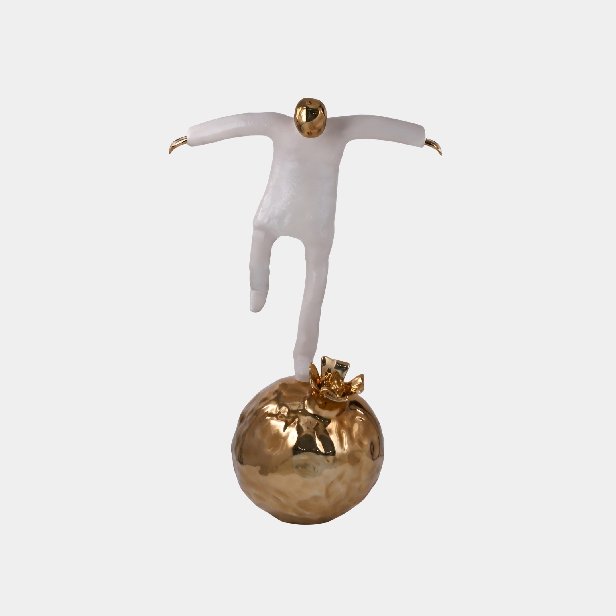 Holtley Silver & Bronze Figure Sculpture - 176cm