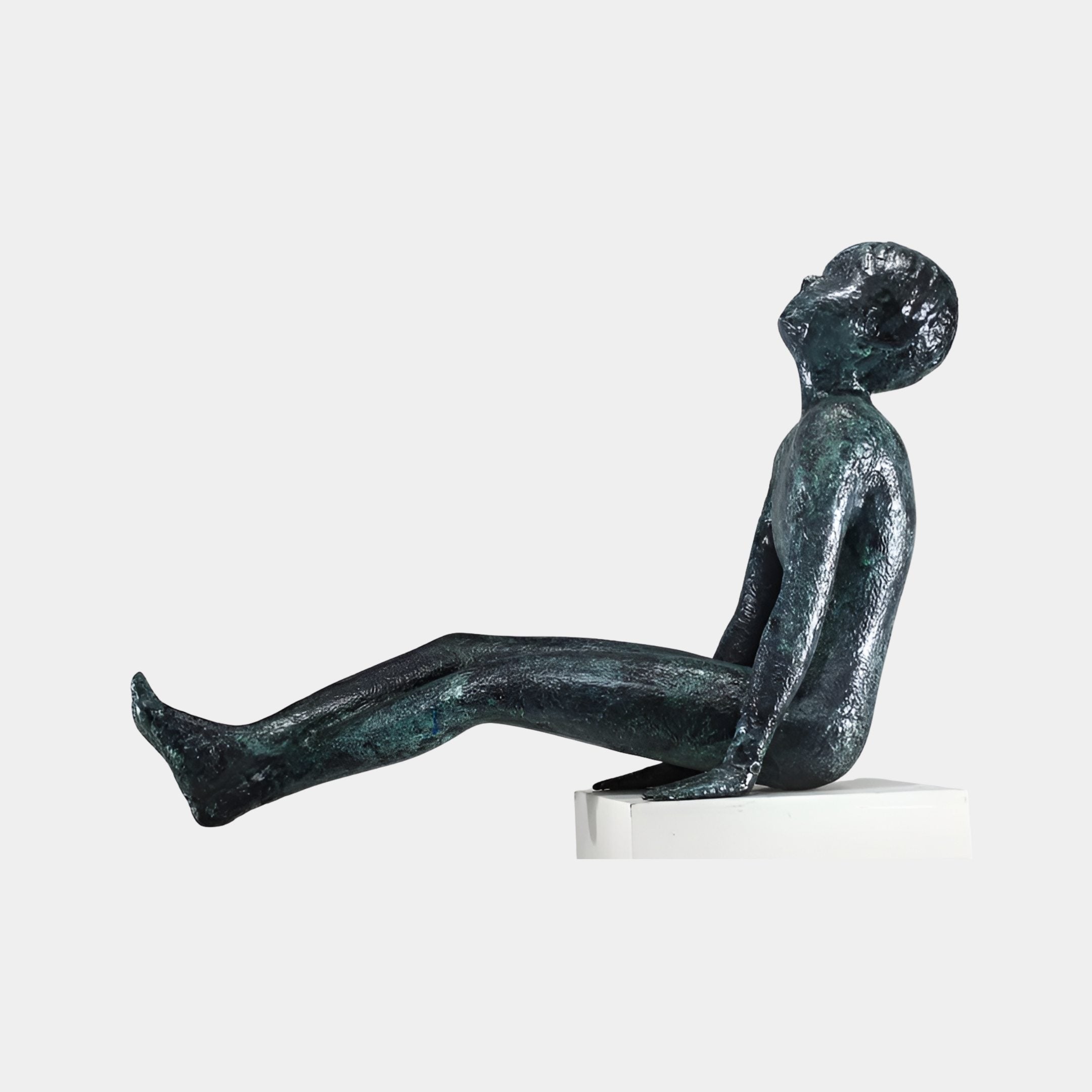 Holtcote Bronze & Black Figure Sculpture - 68cm