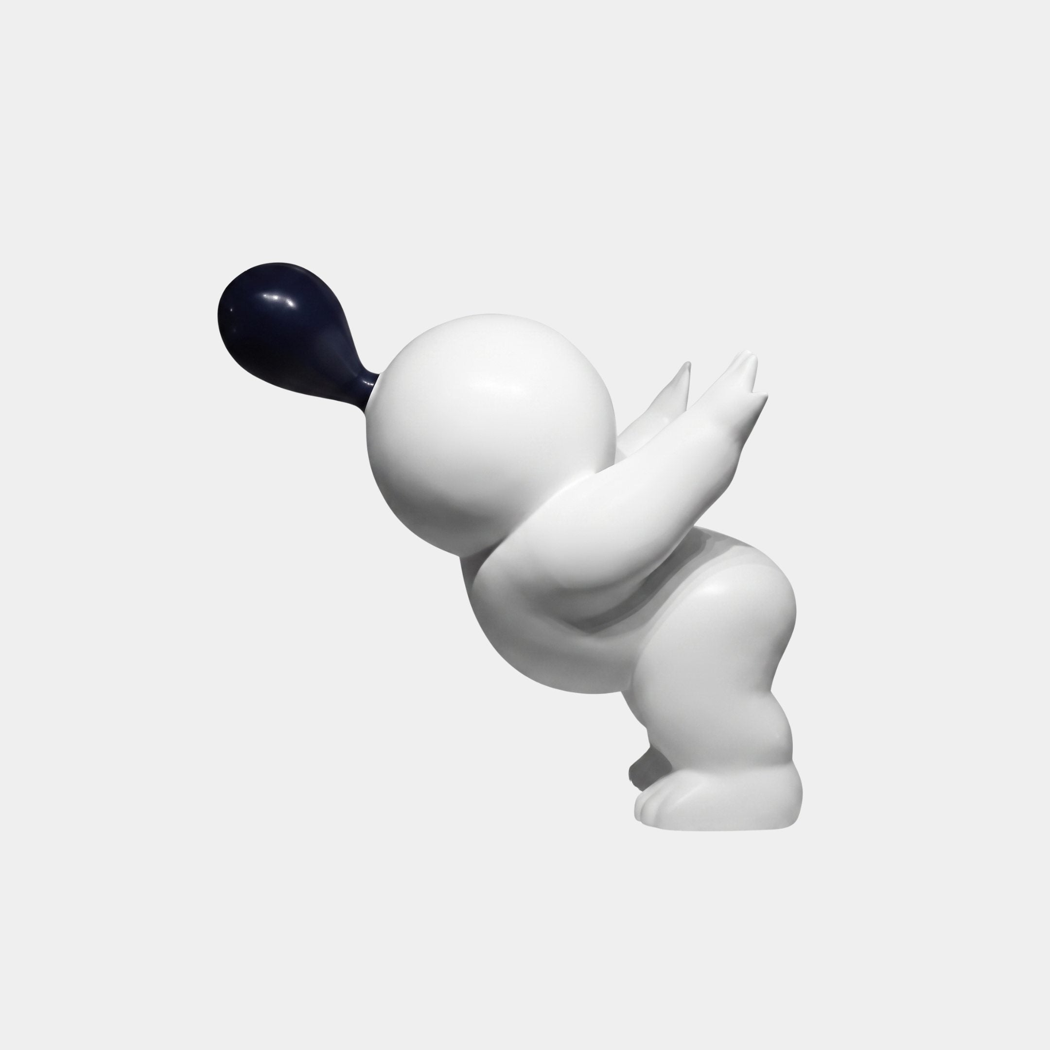 Holtwold White & Blue Figure Sculpture - 80cm