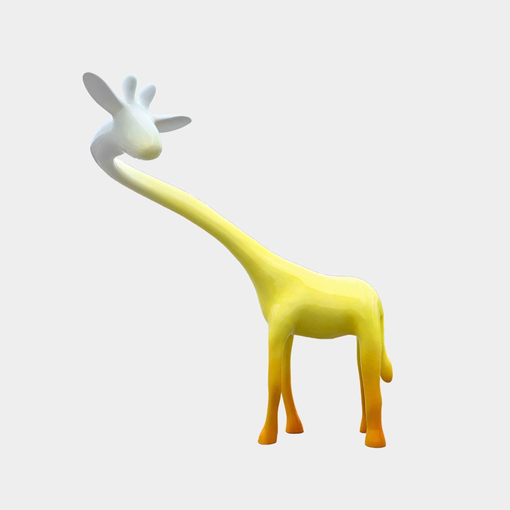 Langwood Yellow Giraffe Sculpture - 260cm