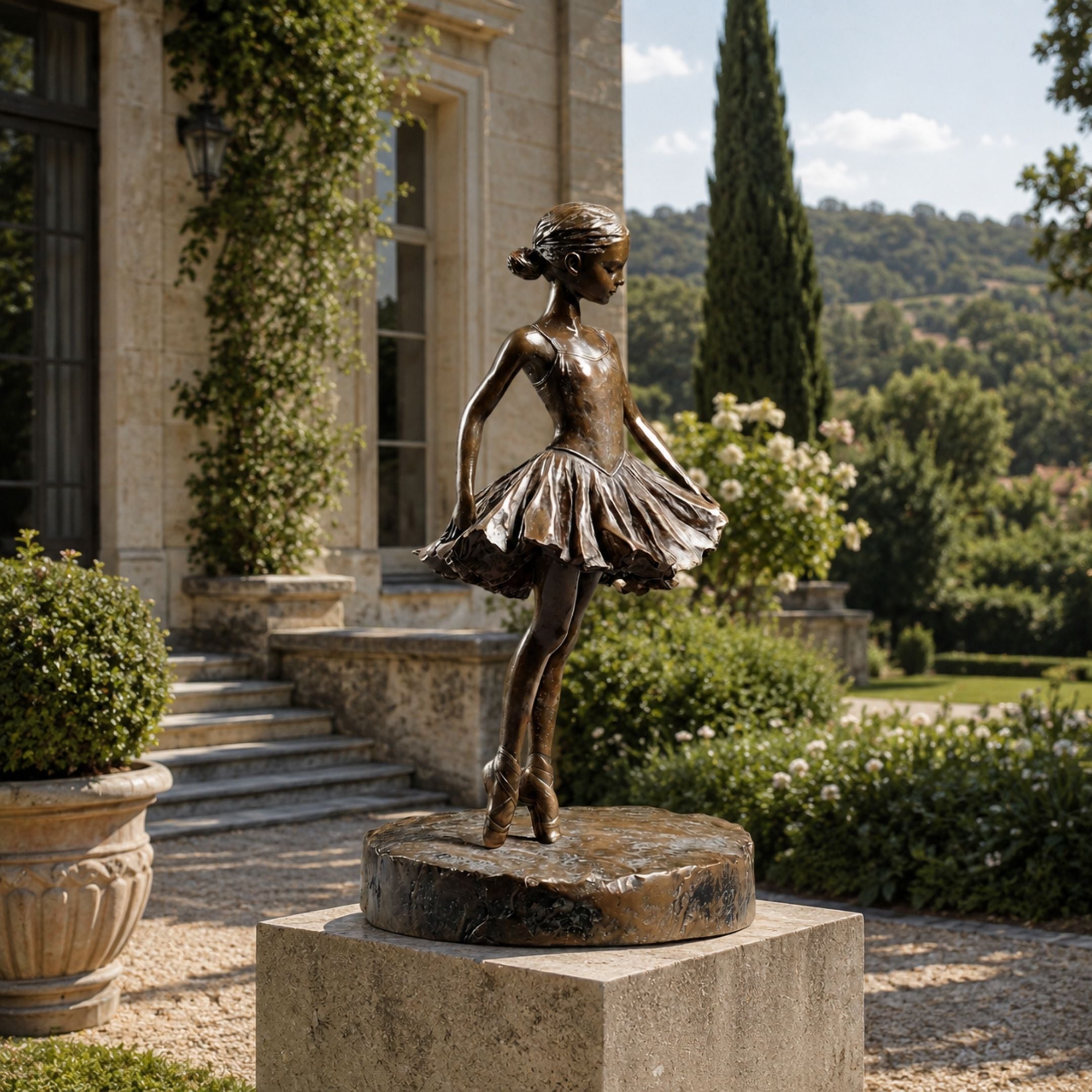 Life-Size Classical Ballerina Bronze Fountain - 160cm