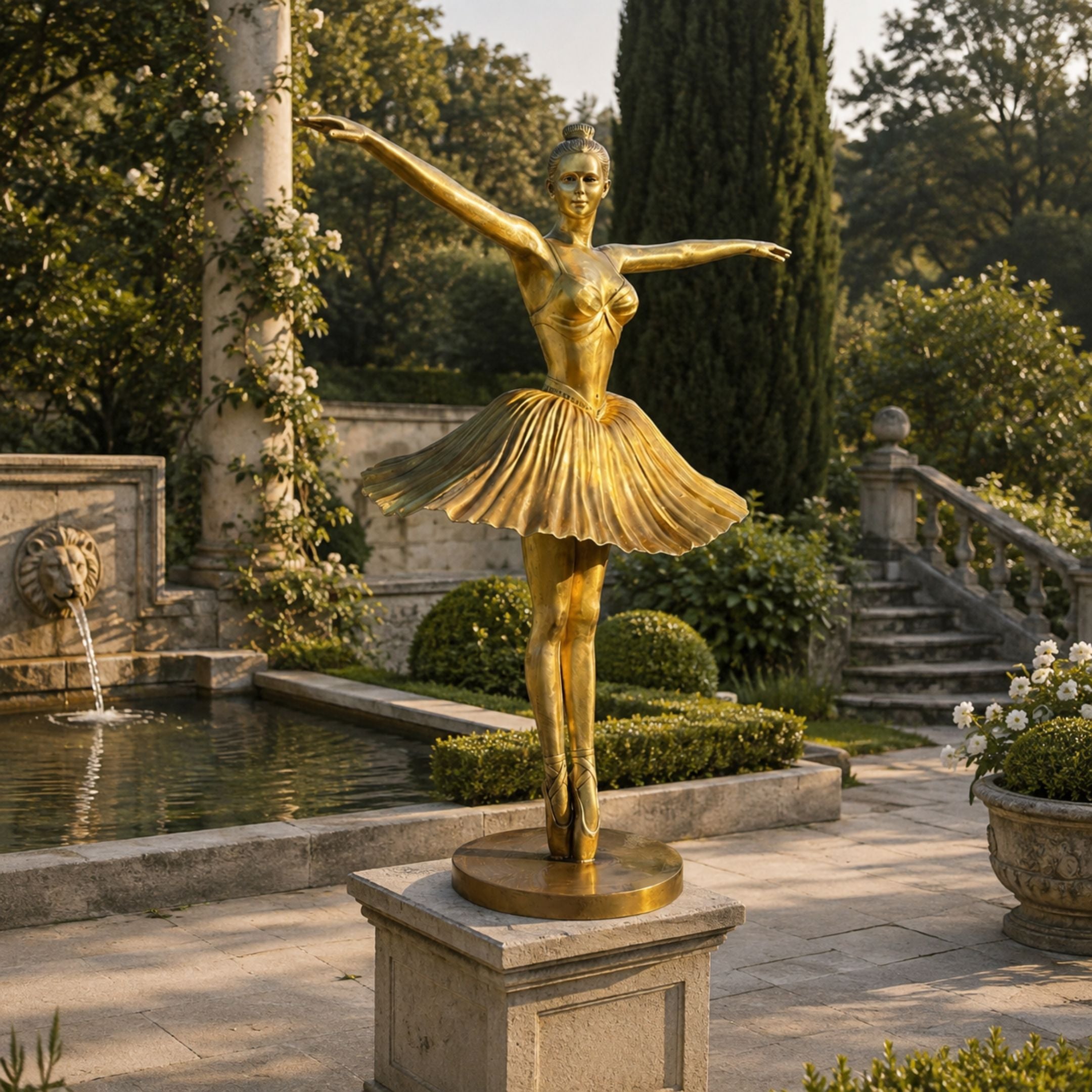 Monumental Contemporary Ballerina Dancer Bronze Sculpture - 300cm