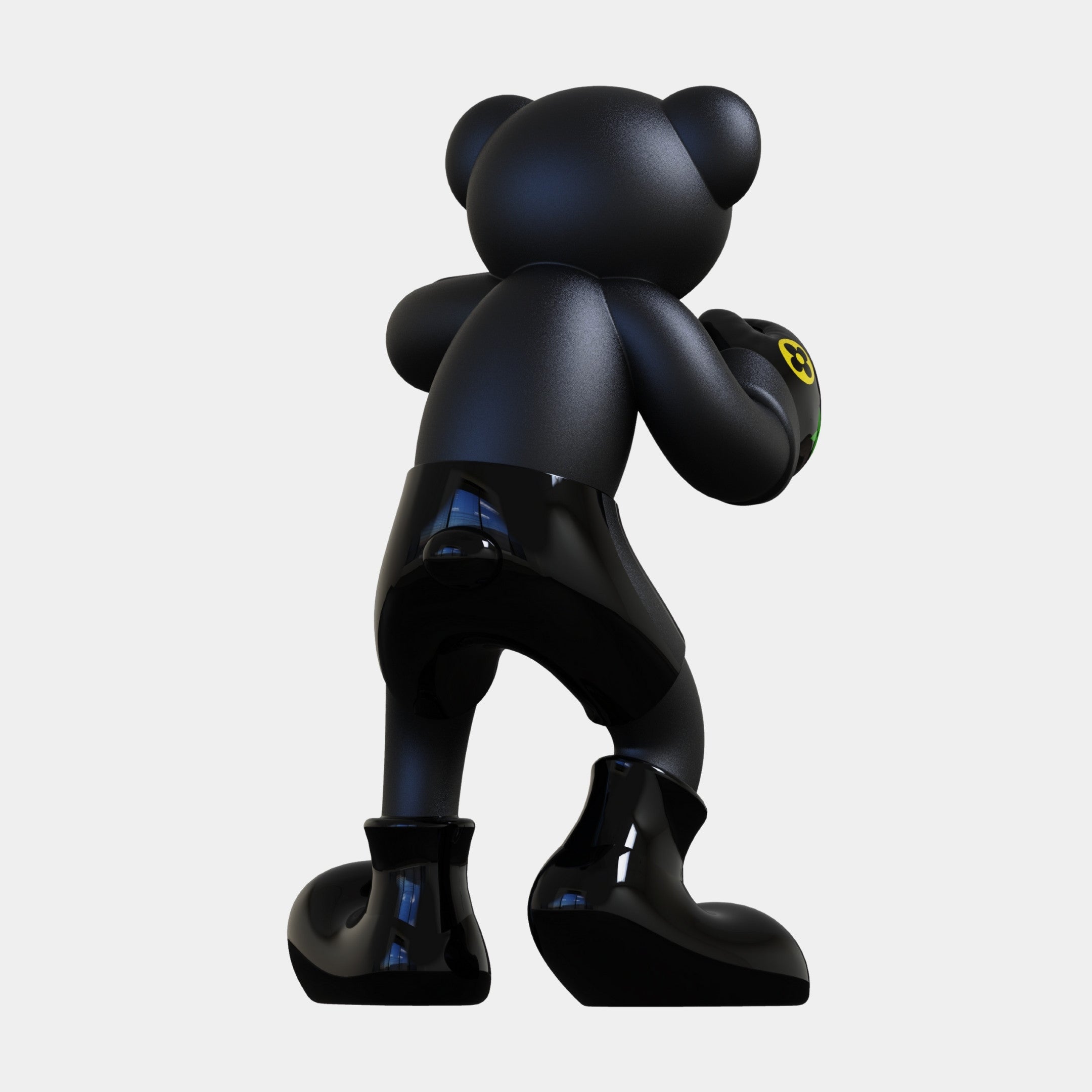 Gacko Multicoloured LV Boxer Bear Sculpture - 200cm