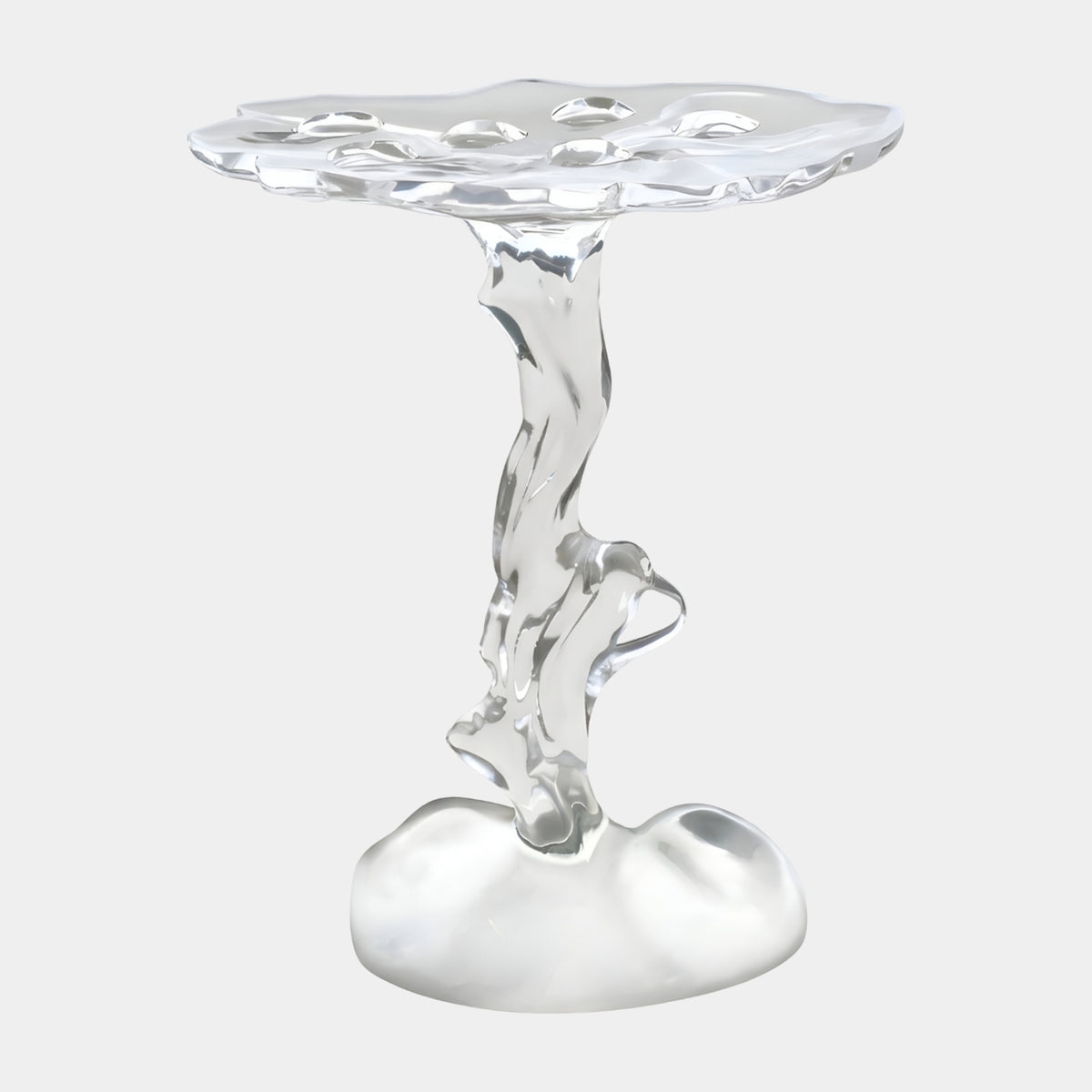 Colourless Branch Stem Cast Resin Lamp Table - 71cm
