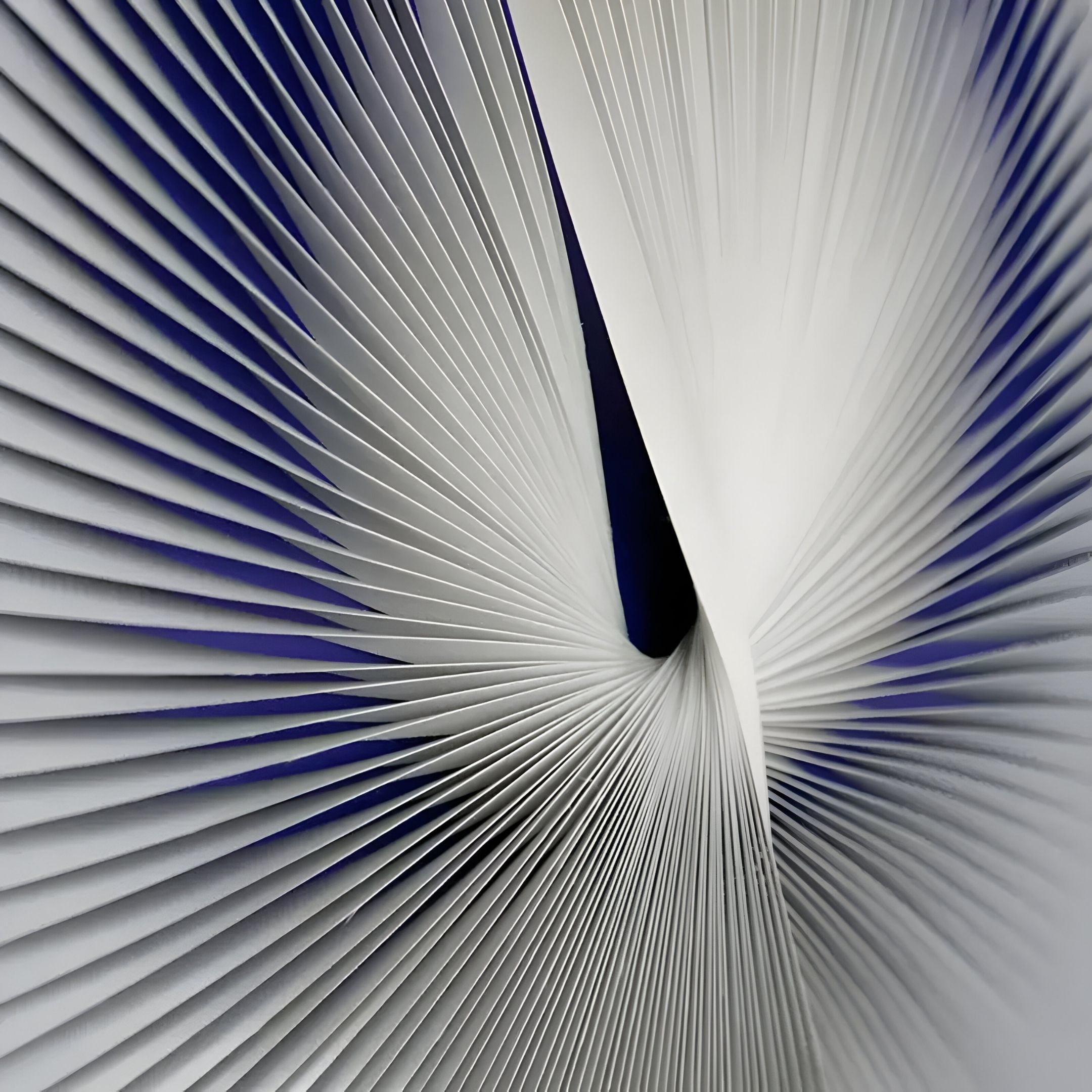 Radior Blue Burst Illusion Leather 3D Wall Art