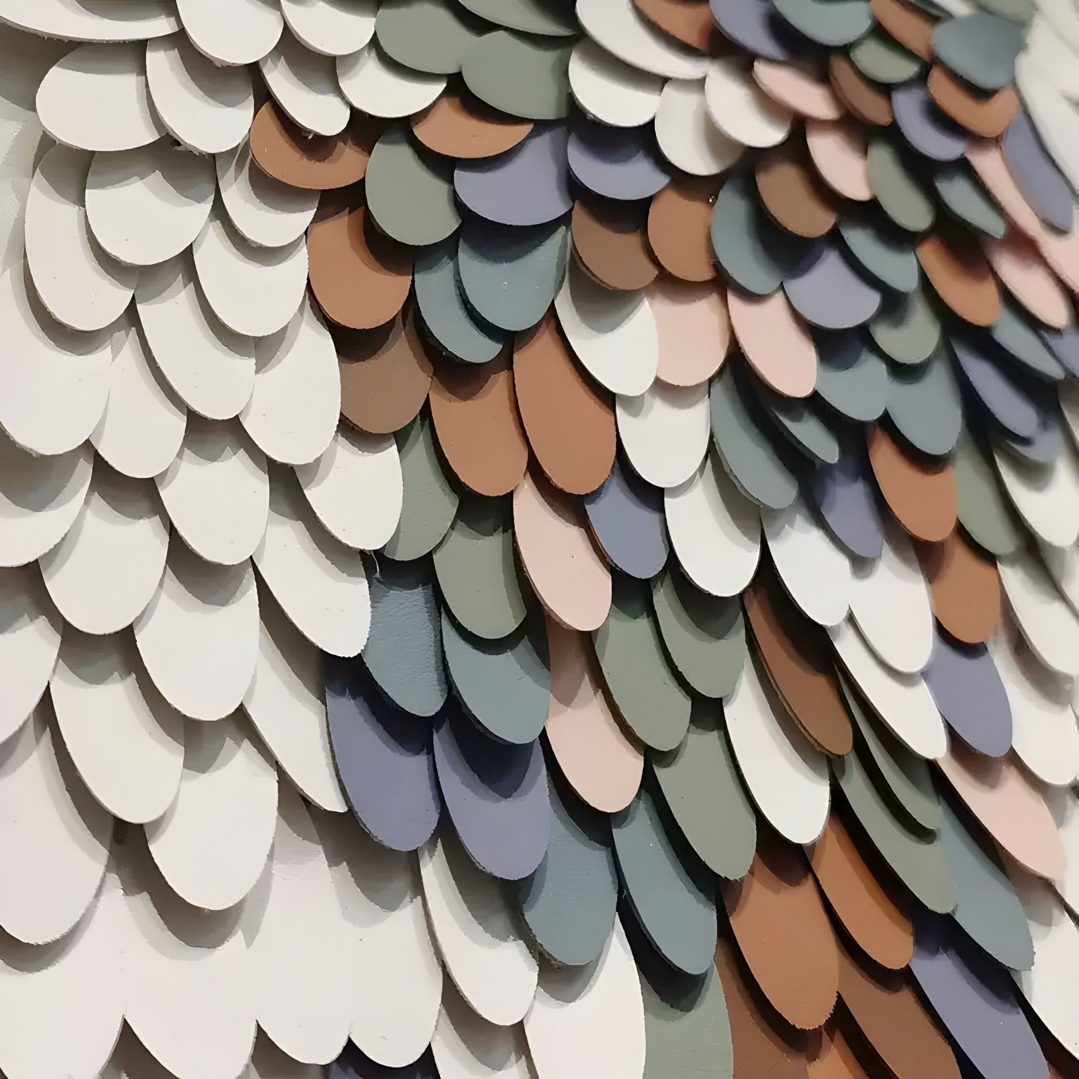 Pellora Multi-Colour Leather Scale 3D Wall Art