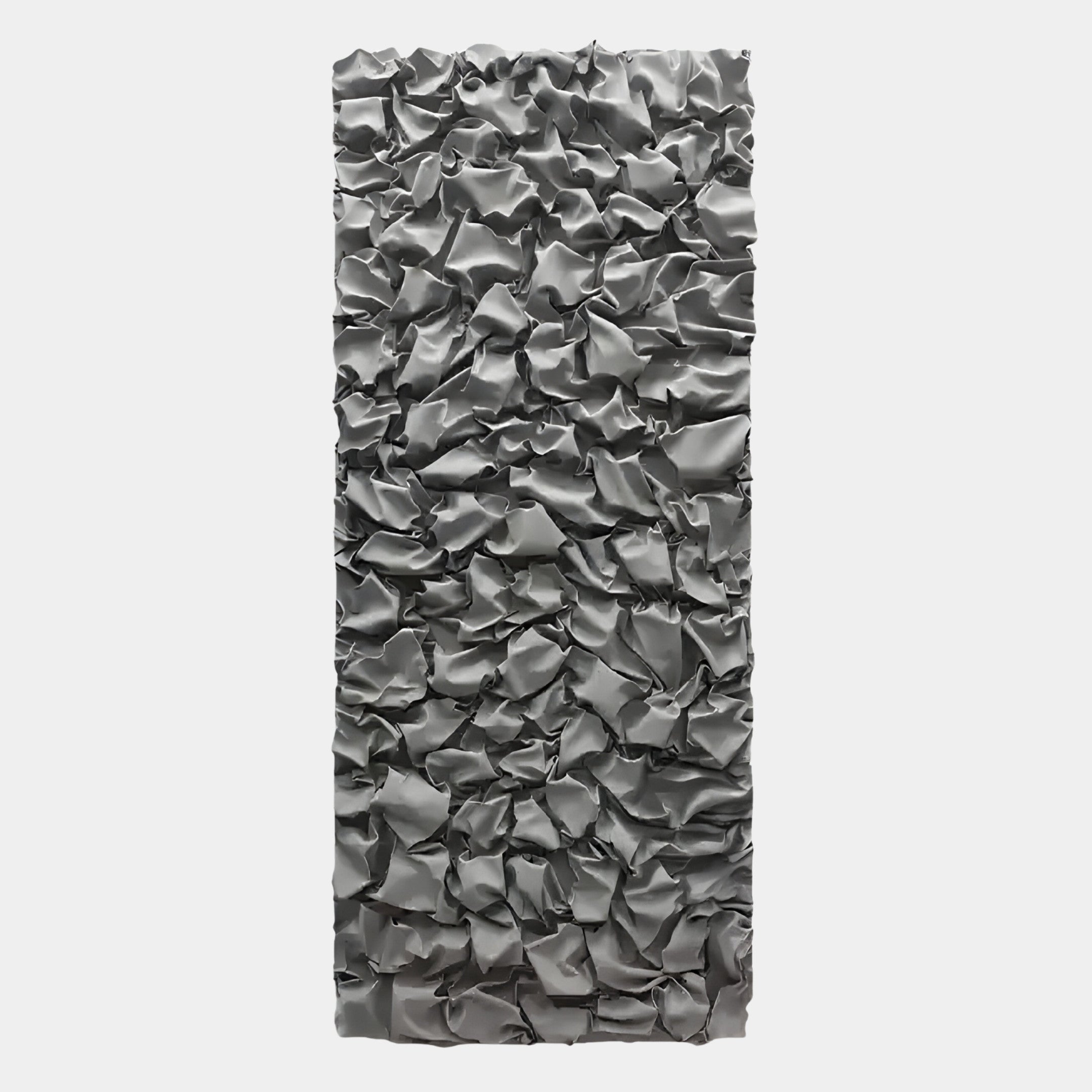 Veltrix Silver Folded Leather 3D Wall Art
