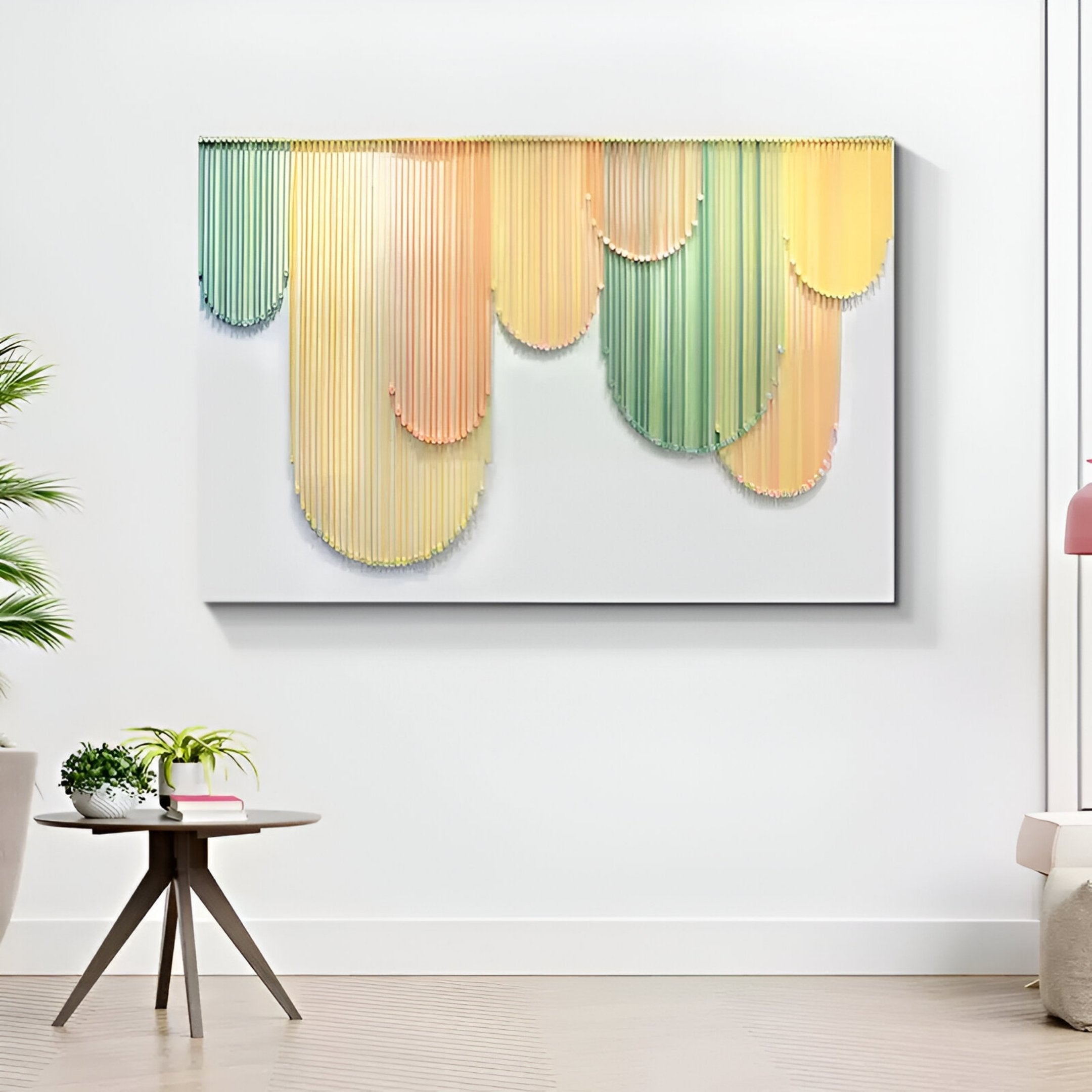 Dravena Pastel Cascade Ribbon 3D Wall Art