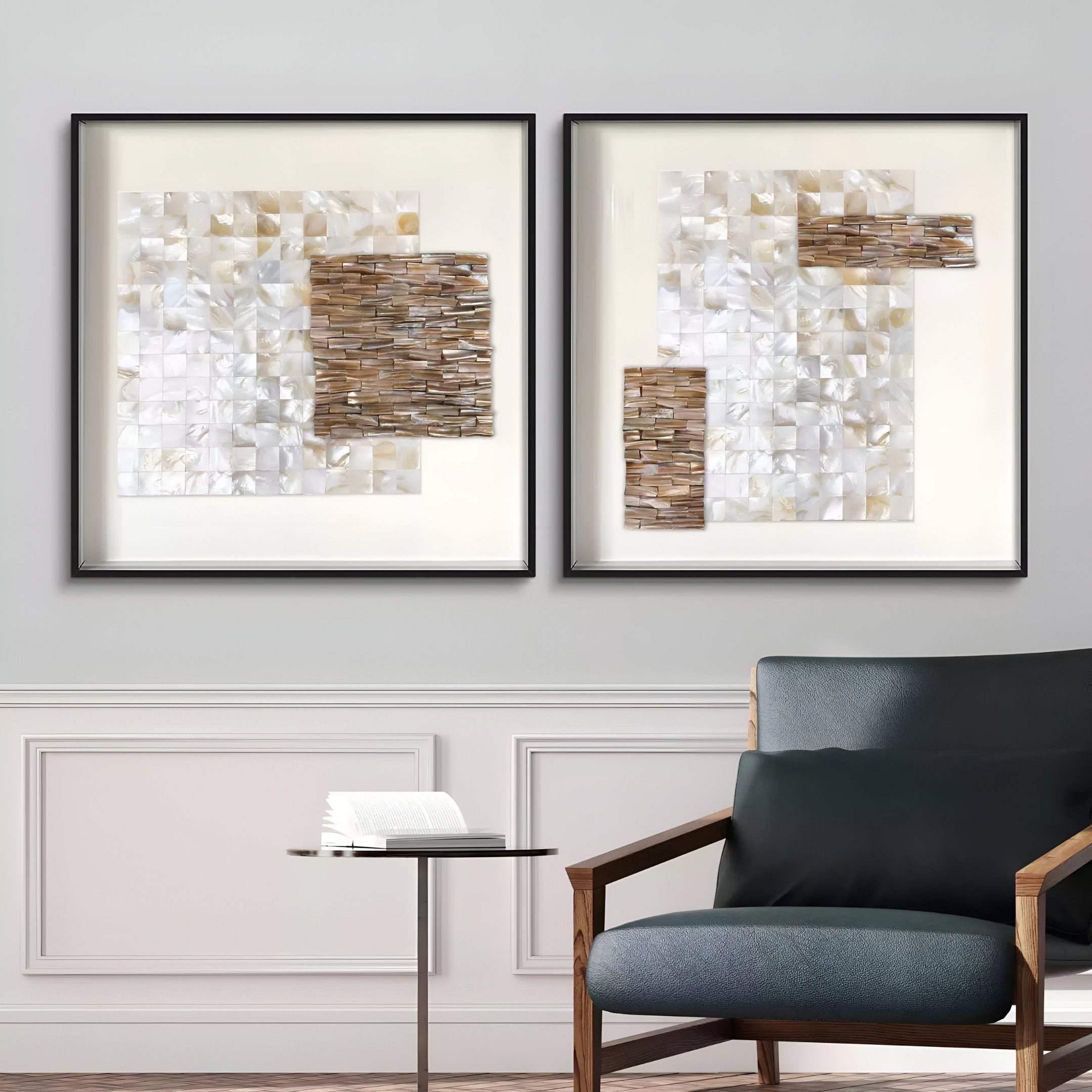 Lustrosa Pearl & Shell Mosaic I 3D Wall Art