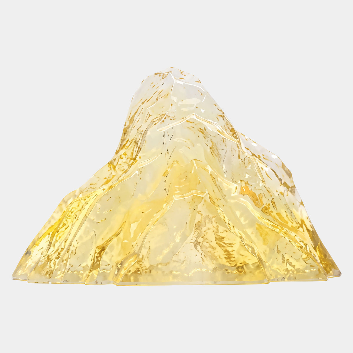 Yellow Mountain Peak Resin Sculpture - 47cm