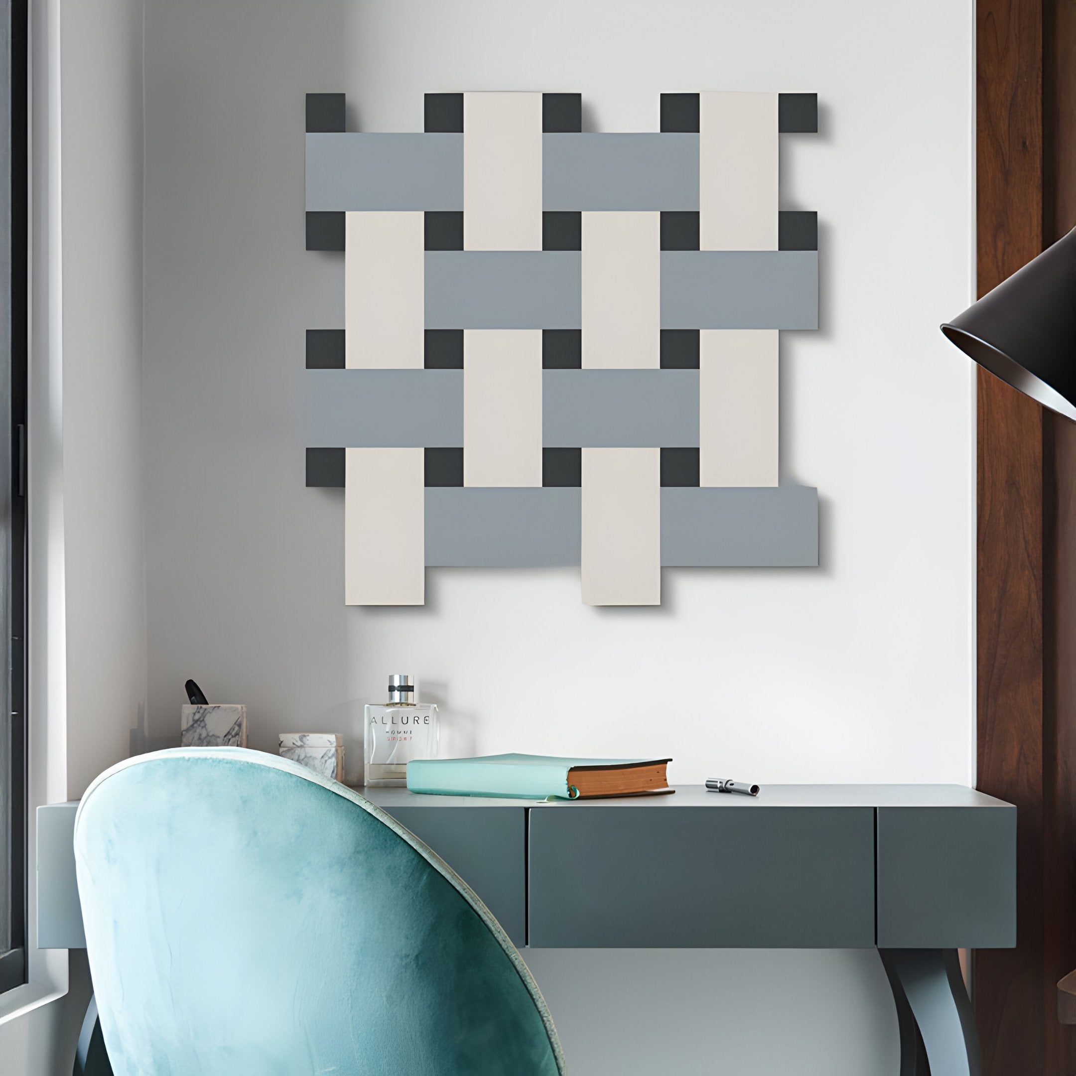 Tressel Interlock Fog Oil Painting 3D Wall Art