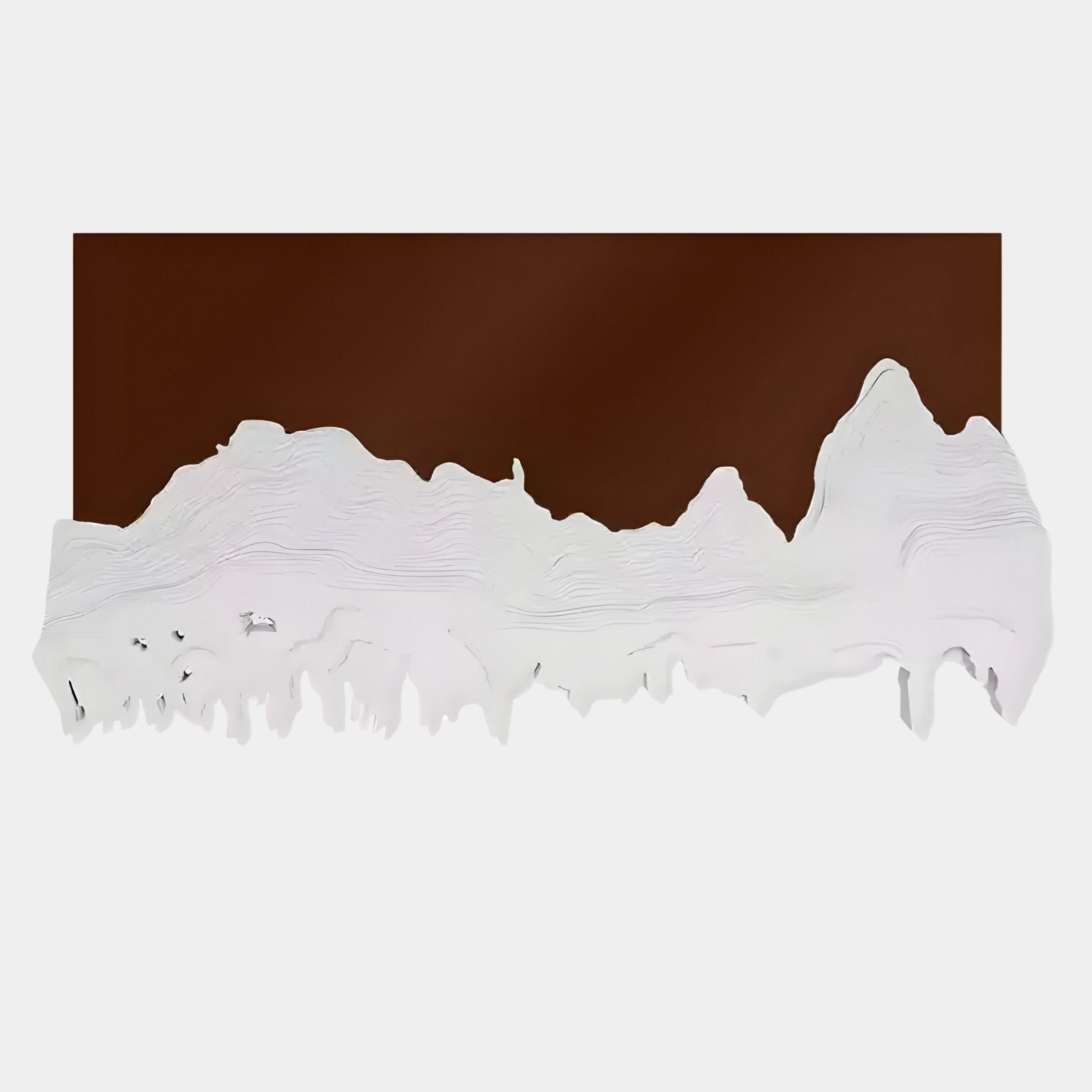 Riftline Ridgecut Brown Wood Carving 3D Wall Art