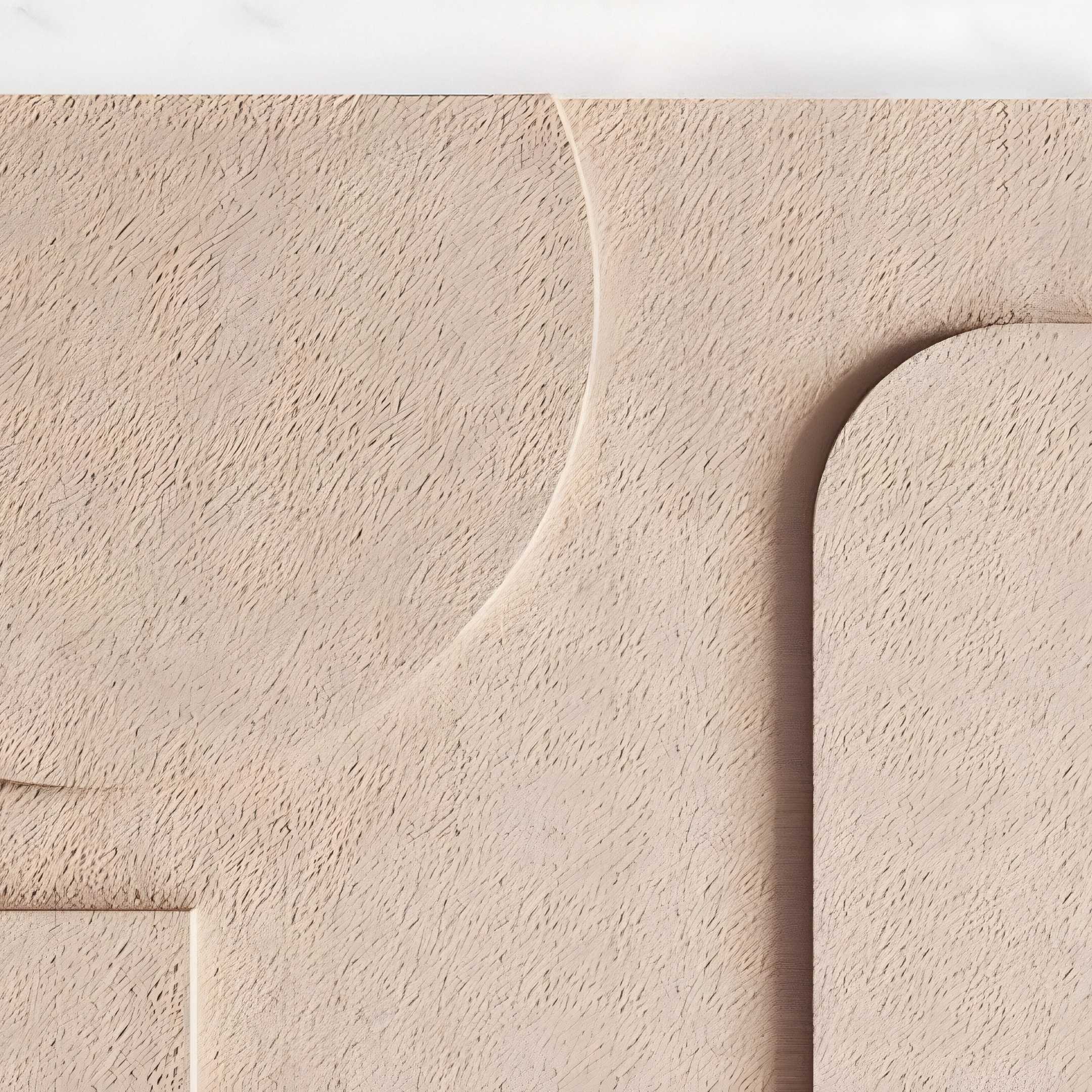 Moro I Triptych Sandstone Relief 3D Wall Art
