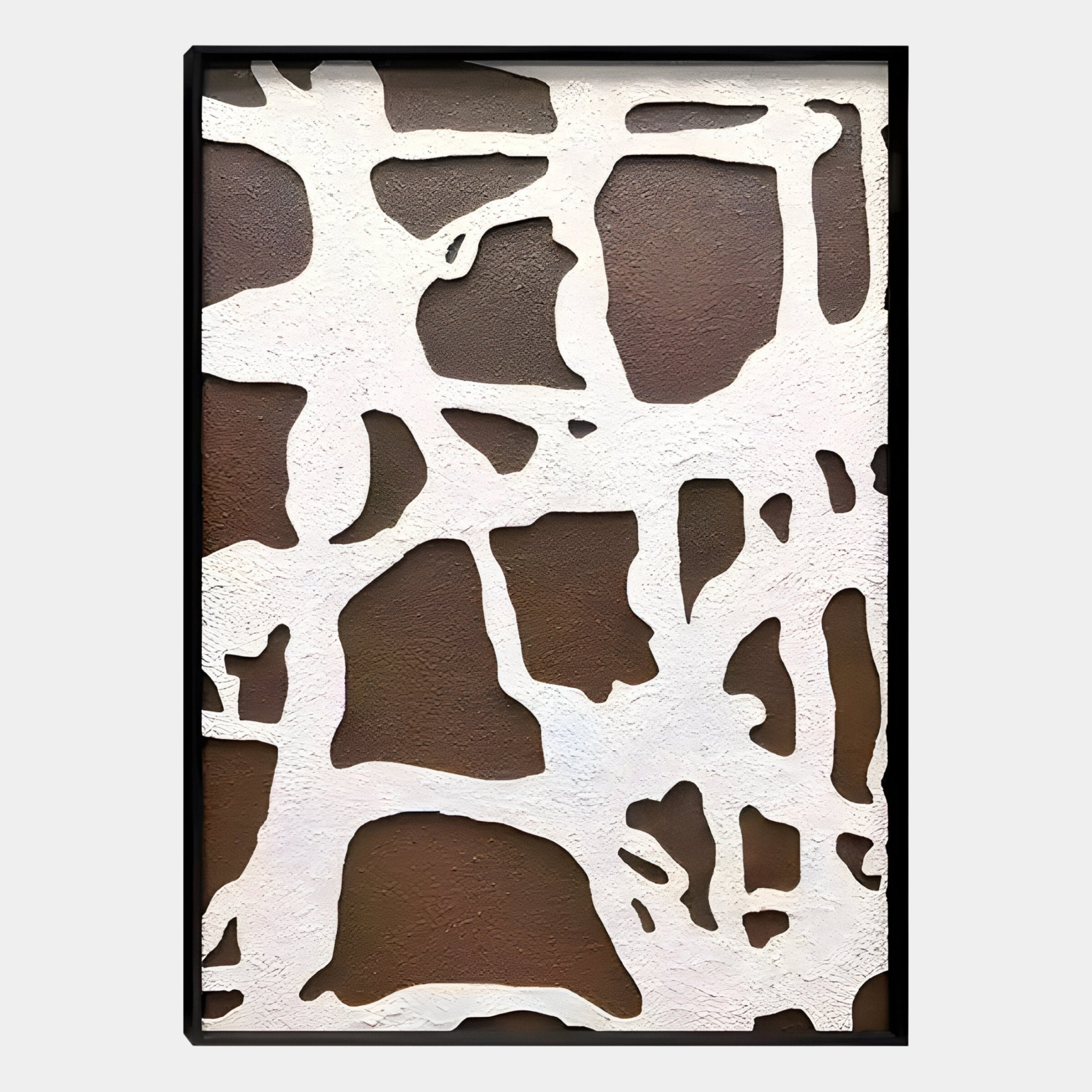 Drosan Earth Trace III Wood Carving 3D Wall Art