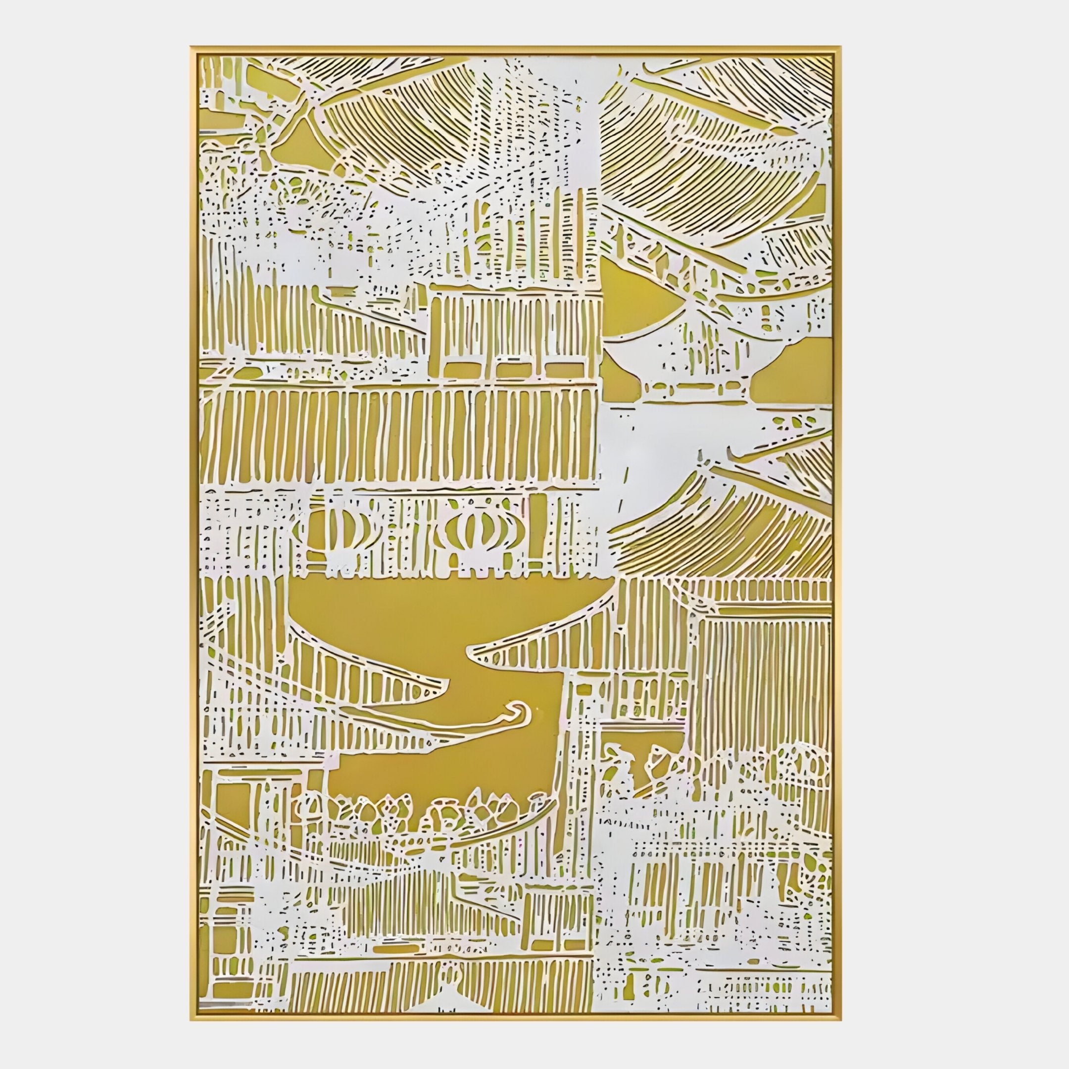 Noyari Temple Silhouette 3D Carving Wall Art