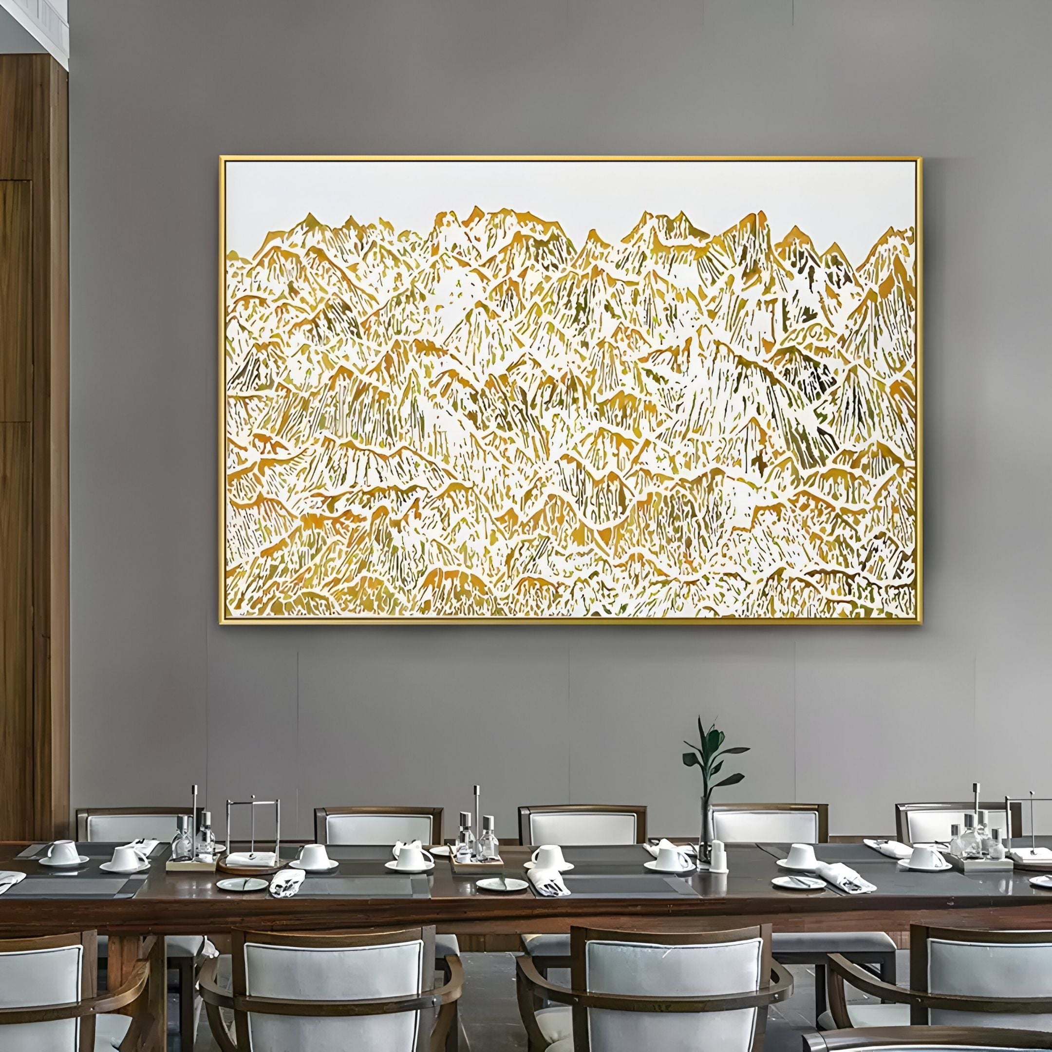 Orivetta Golden Ridge Relief 3D Wall Art