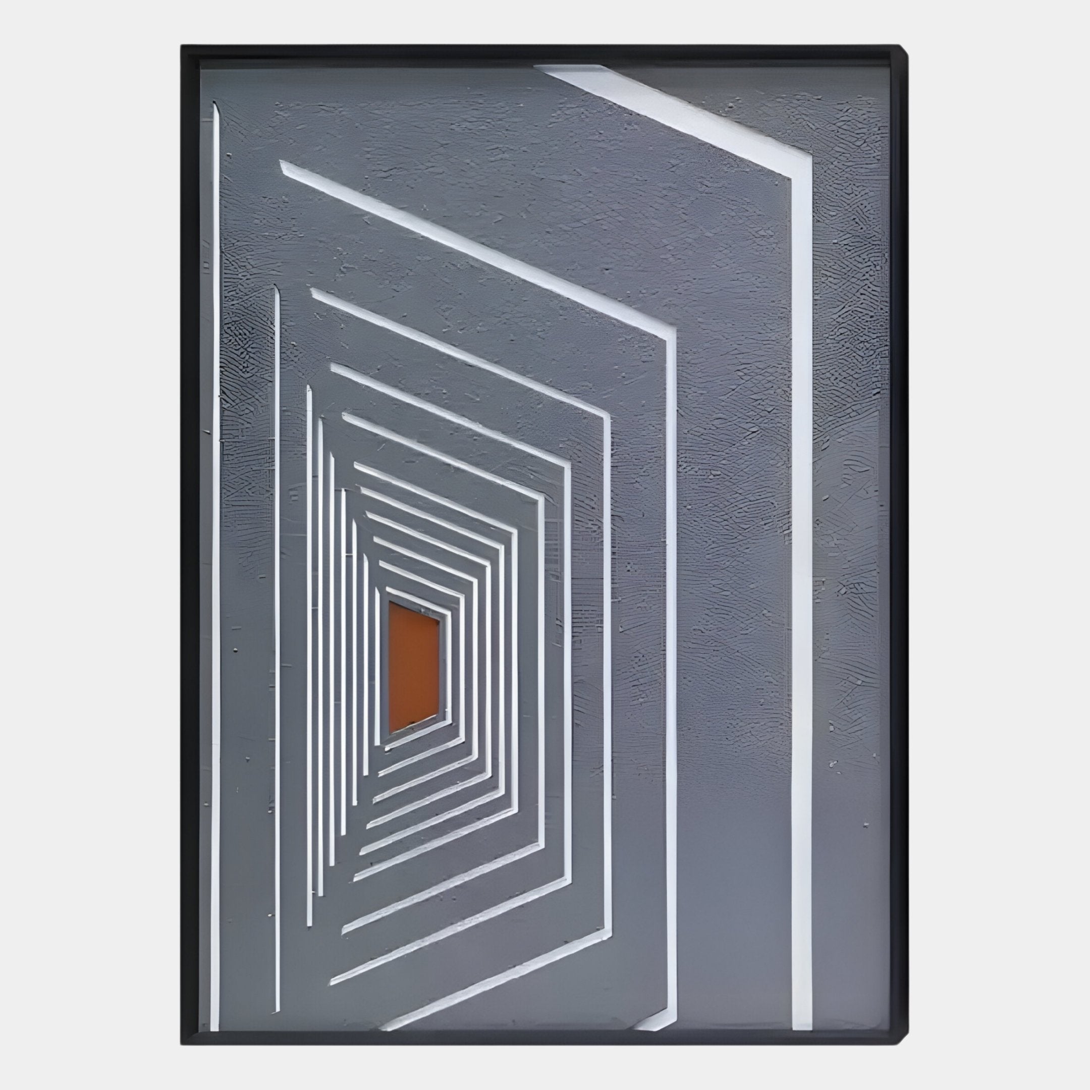 Kairo Linear Depth Slate 3D Carving Wall Art