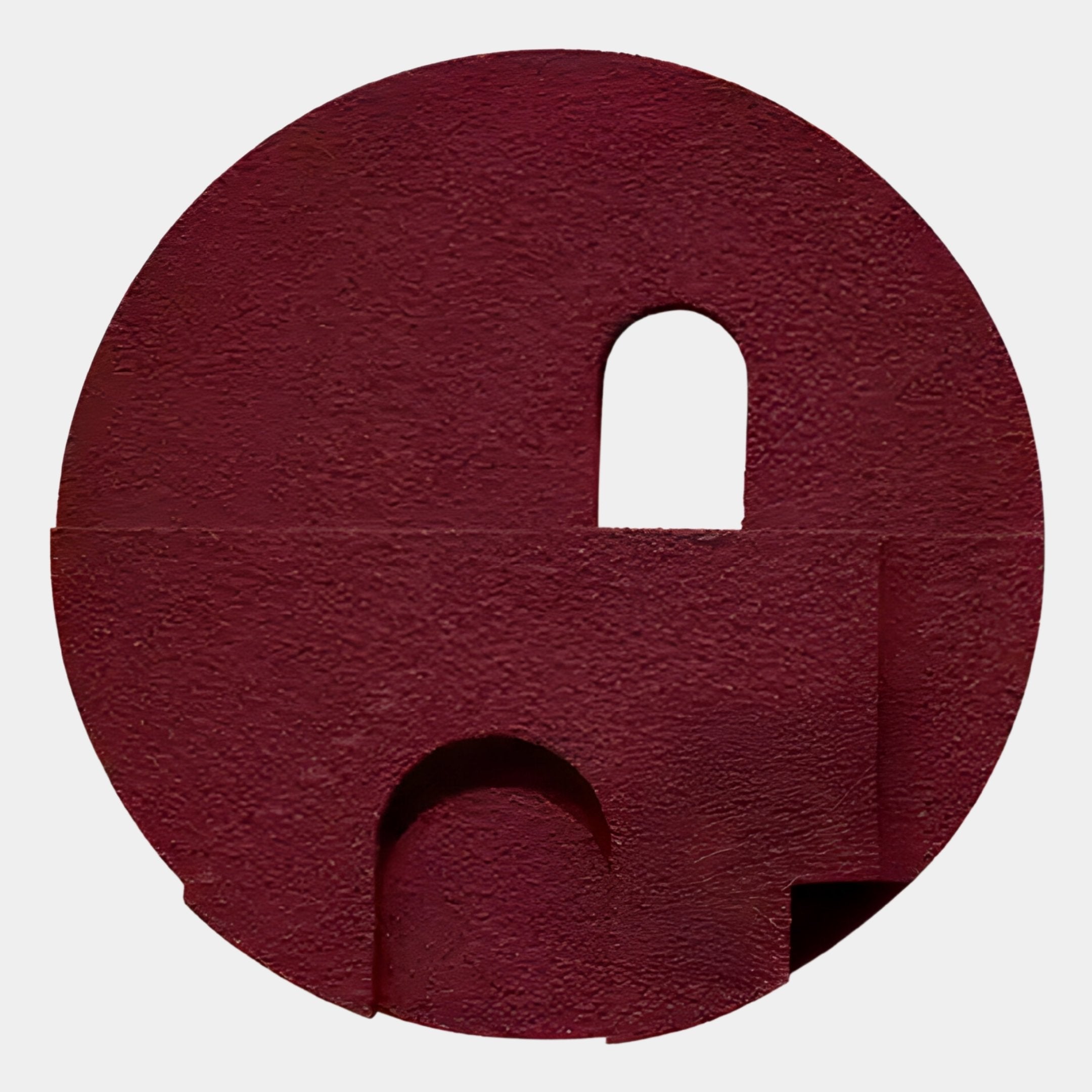 Arcuza Burgundy III Wood Carving Sandstone 3D Wall Art