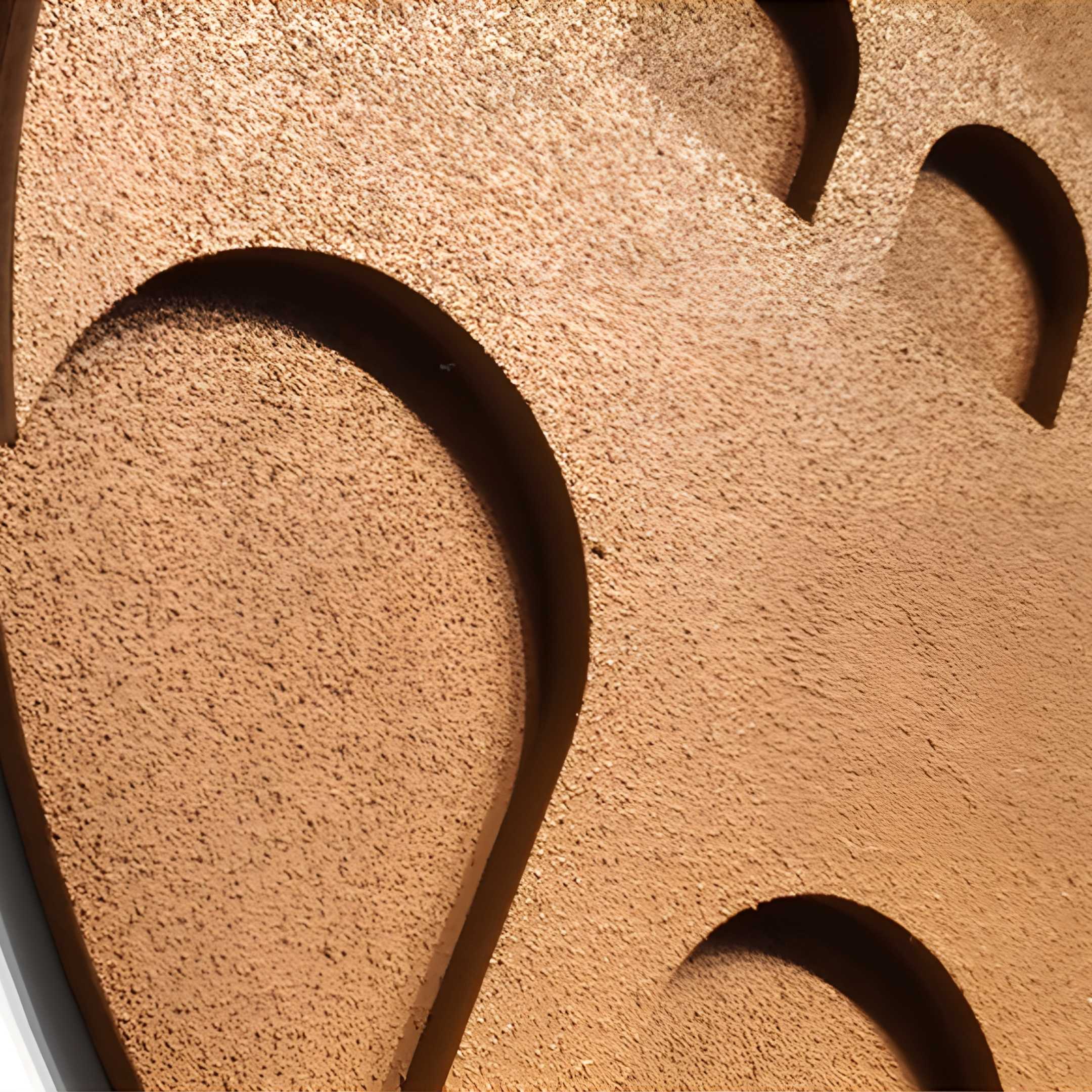 Arcuza Ochre II Wood Carving Sandstone 3D Wall Art